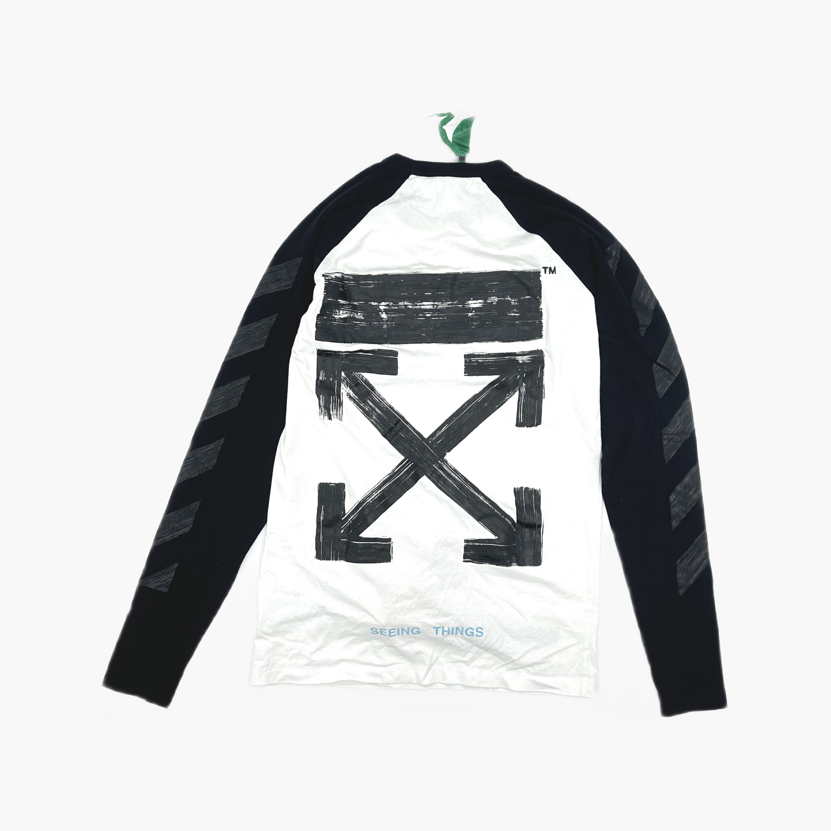 Off-White Off-White Paint Arrow Long Sleeve T-Shirt Size M Size US M / EU 48-50 / 2 - 2 Thumbnail