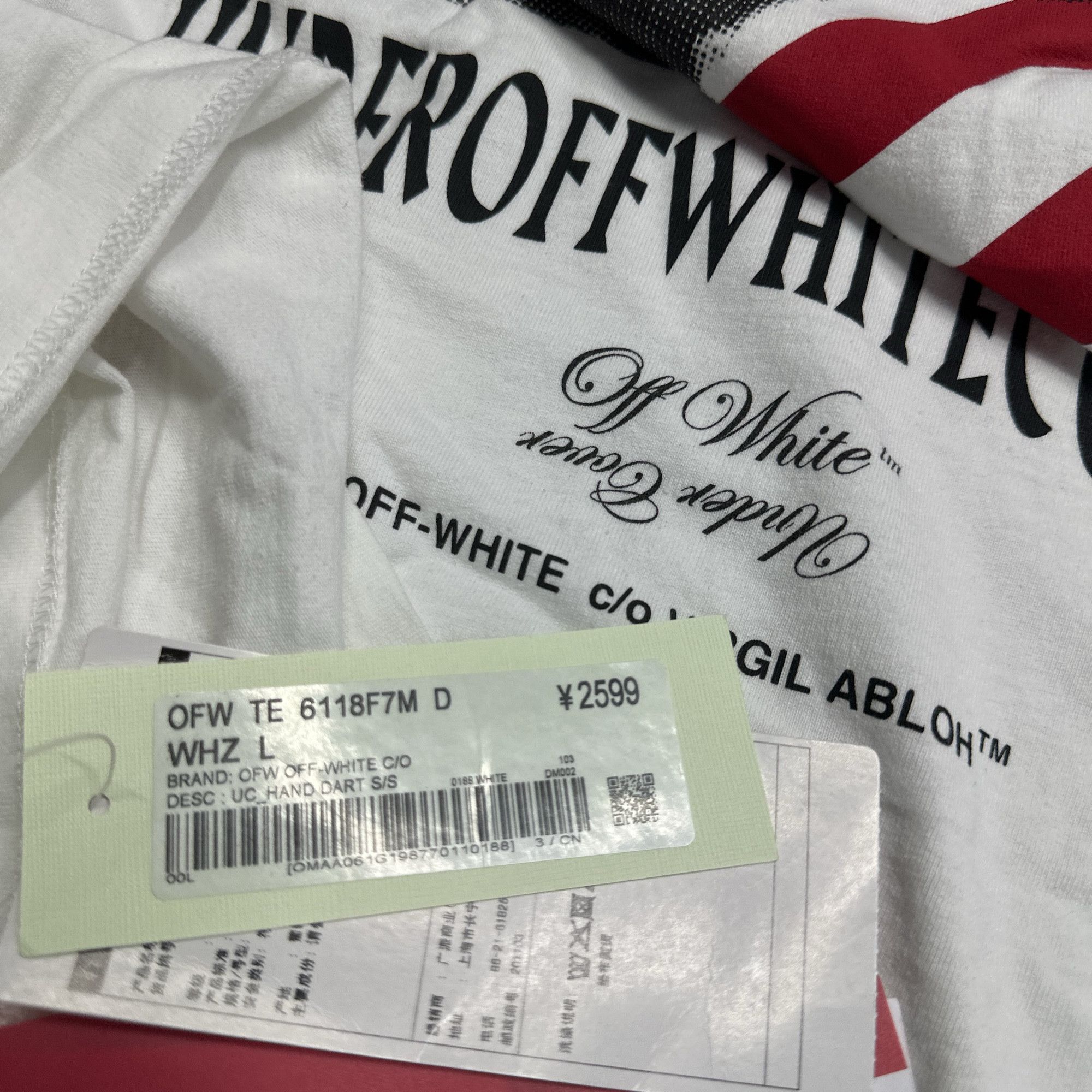 Off-White Off-White x Undercover Hand Graphic T-Shirt Size L Size US L / EU 52-54 / 3 - 4 Thumbnail