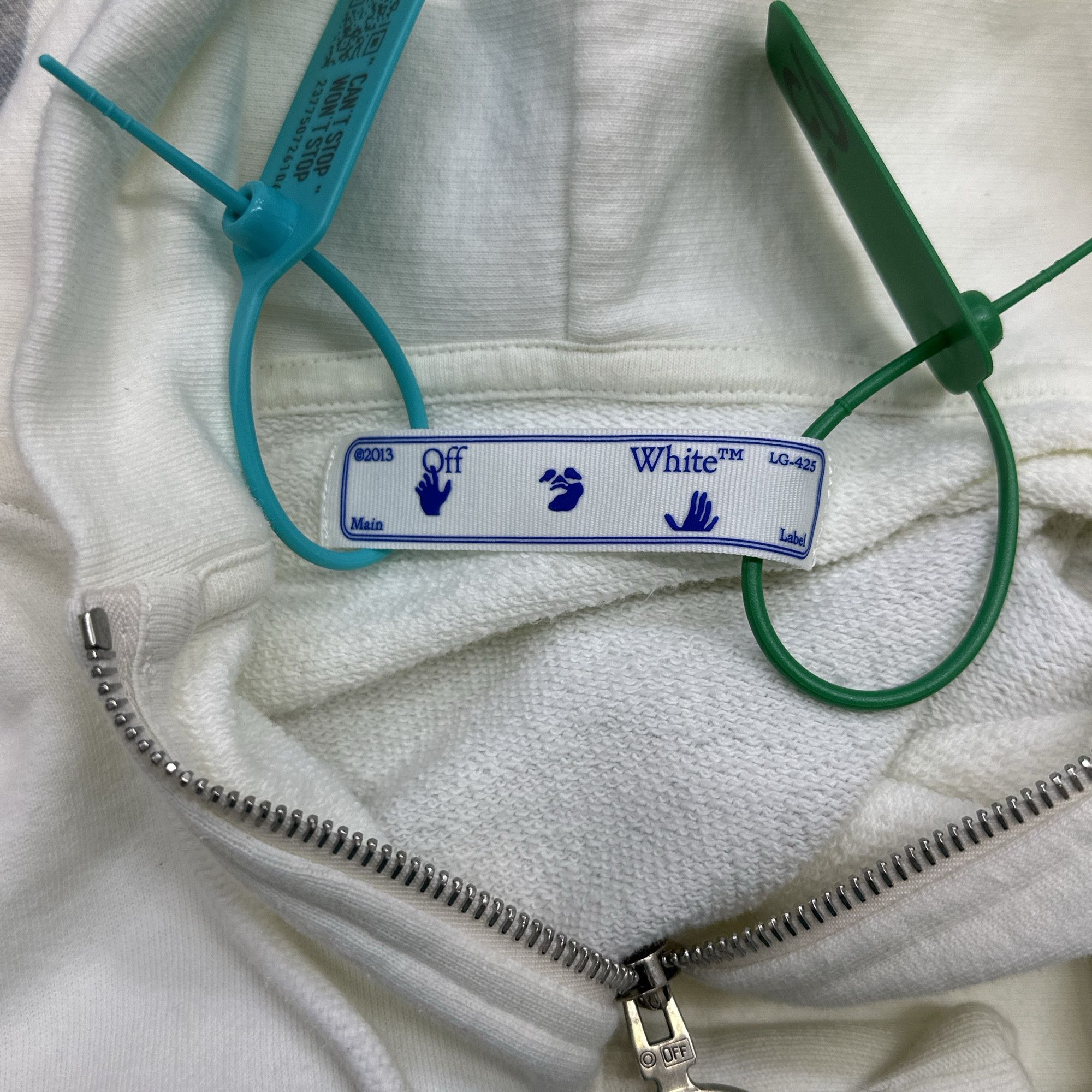 Off-White Off-White Diag Arrow Zip Hoodie XS Size US XS / EU 42 / 0 - 2 Thumbnail