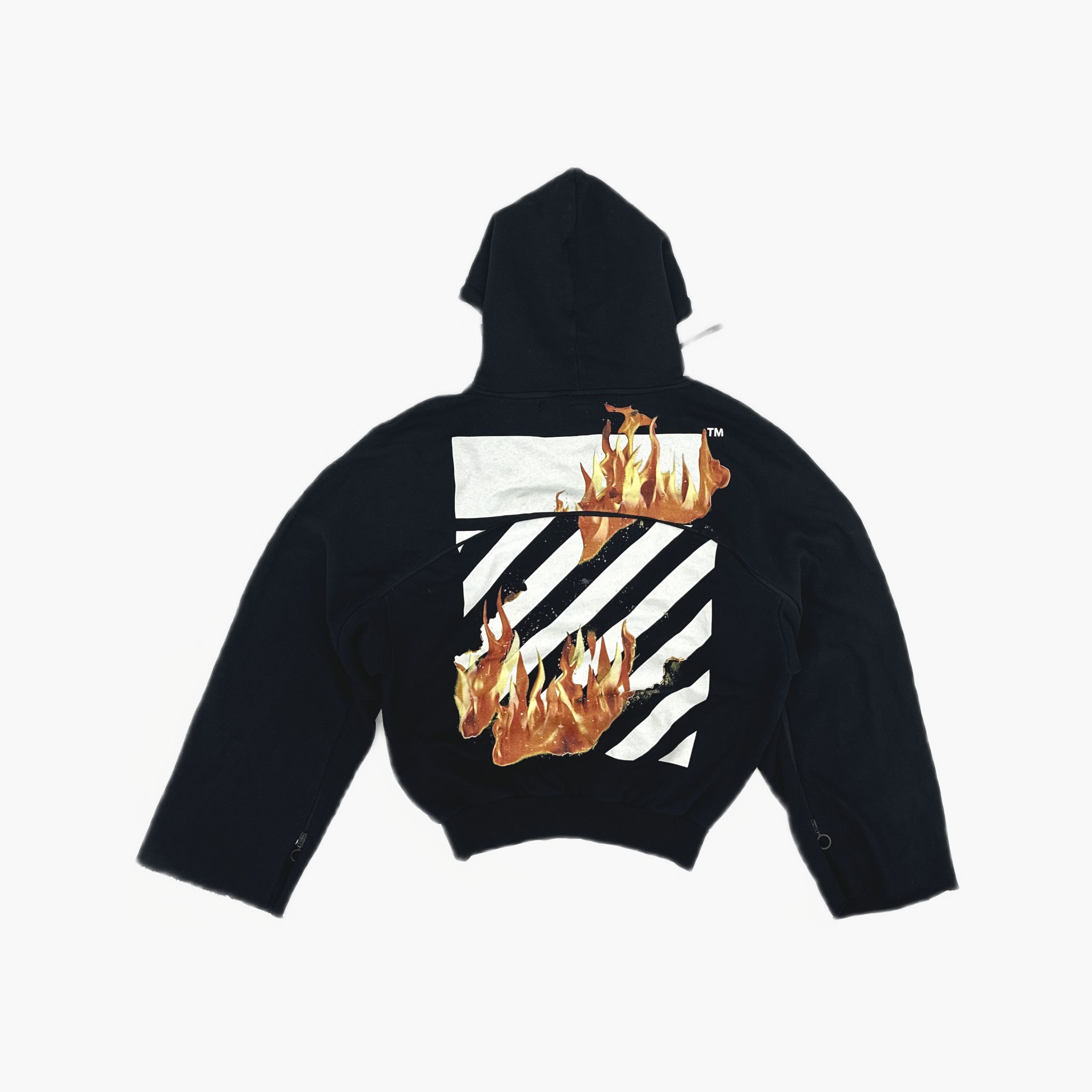 Off-White OFF-WHITE Fire Hands Hoodie Size XS Size US XS / EU 42 / 0 - 2 Thumbnail