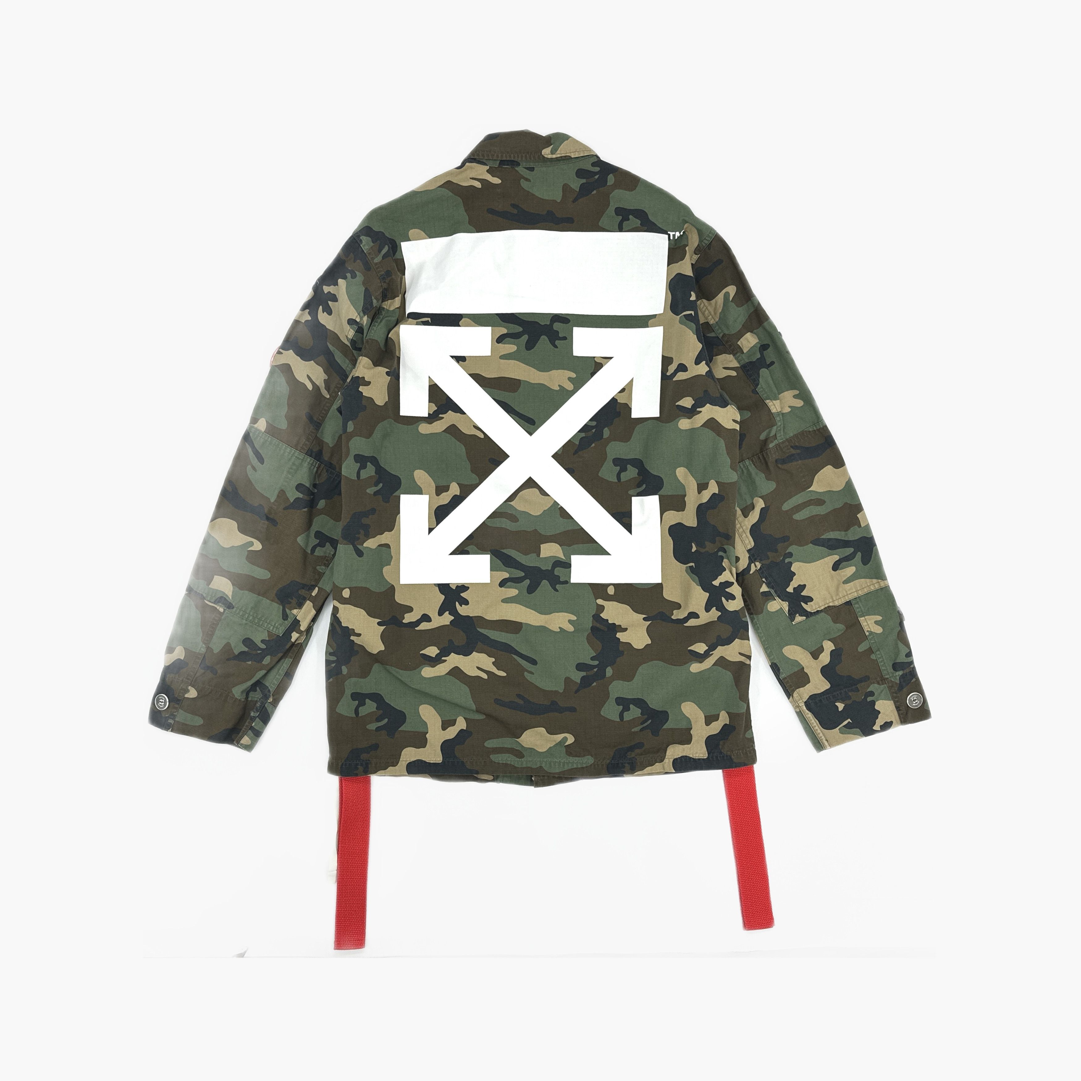 Off-White OFF-WHITE Camo Patchwork Light Jacket Size M Size US M / EU 48-50 / 2 - 2 Thumbnail