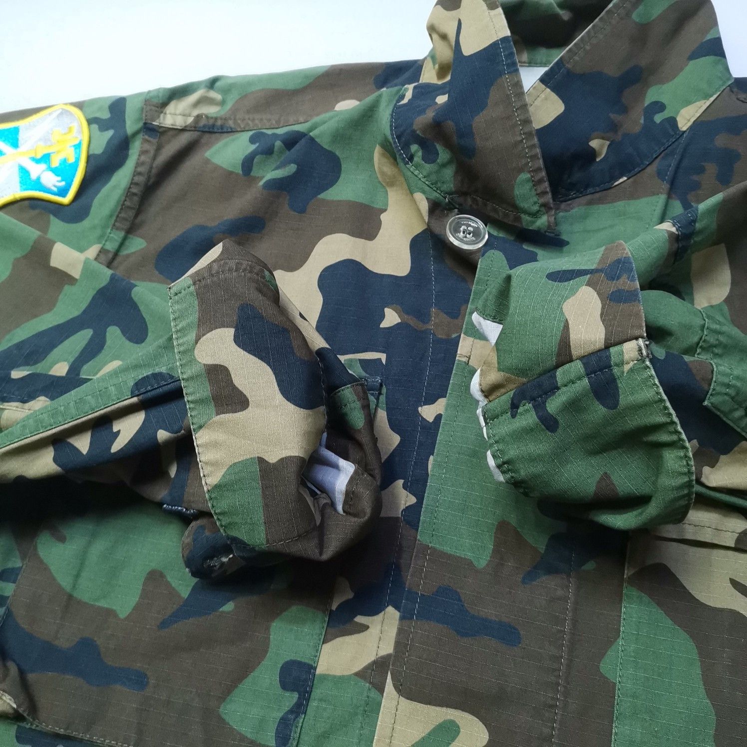 Off-White OFF-WHITE Camo Patchwork Light Jacket Size M Size US M / EU 48-50 / 2 - 10 Thumbnail
