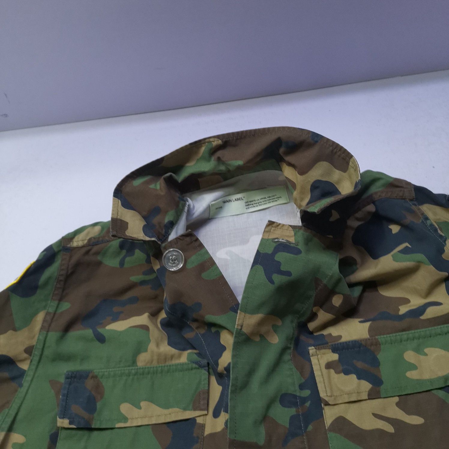 Off-White OFF-WHITE Camo Patchwork Light Jacket Size M Size US M / EU 48-50 / 2 - 6 Thumbnail