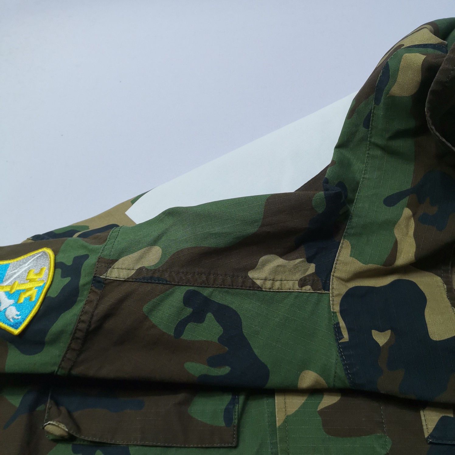 Off-White OFF-WHITE Camo Patchwork Light Jacket Size M Size US M / EU 48-50 / 2 - 7 Thumbnail