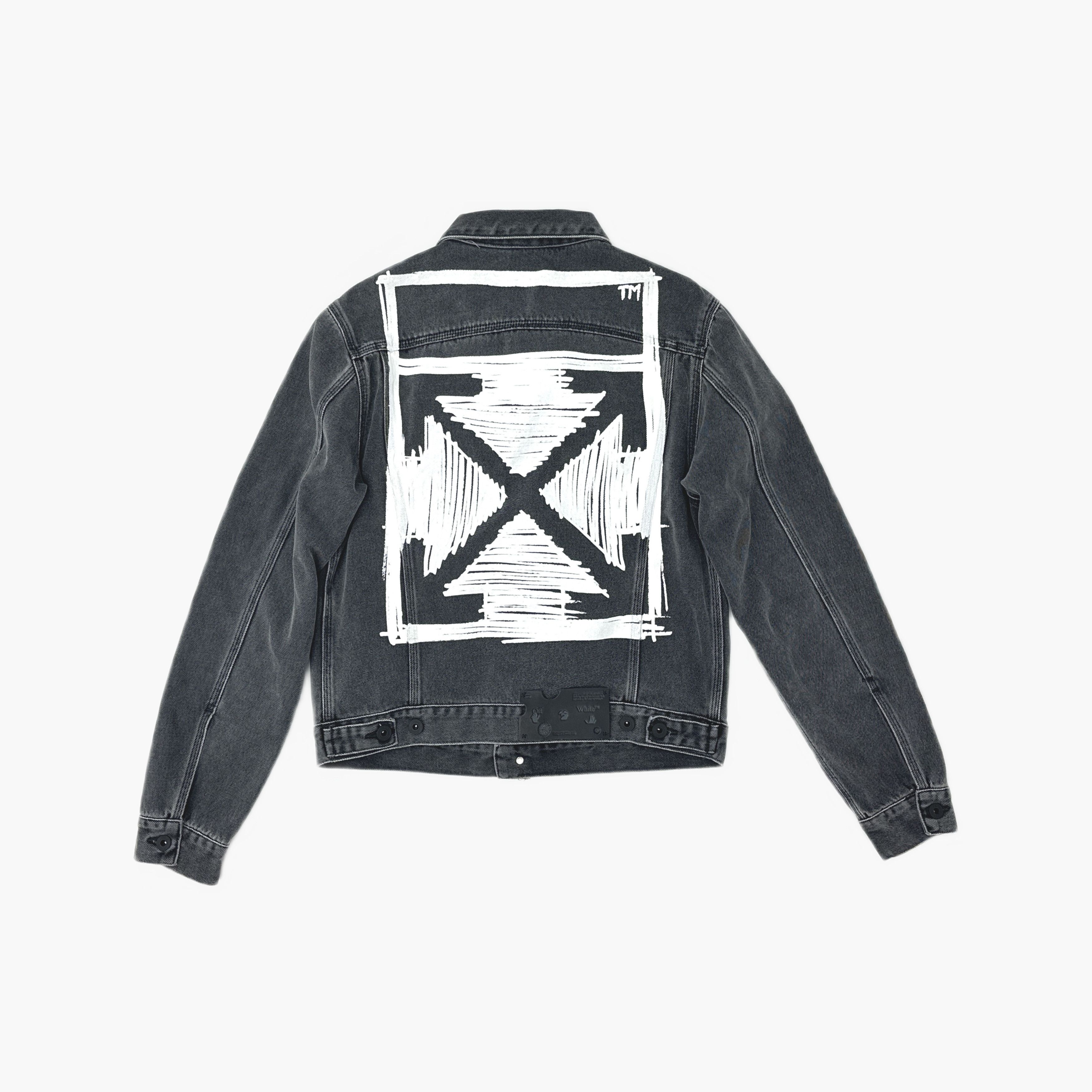 Off-White Off-White Graphic Print Denim Jacket Size S Size US S / EU 44-46 / 1 - 2 Thumbnail