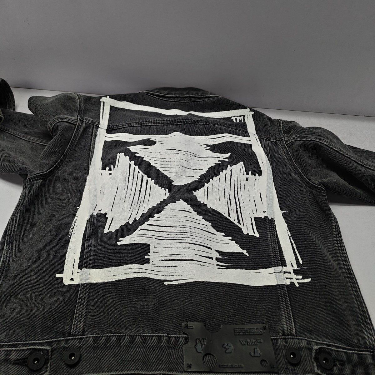 Off-White Off-White Graphic Print Denim Jacket Size S Size US S / EU 44-46 / 1 - 9 Thumbnail