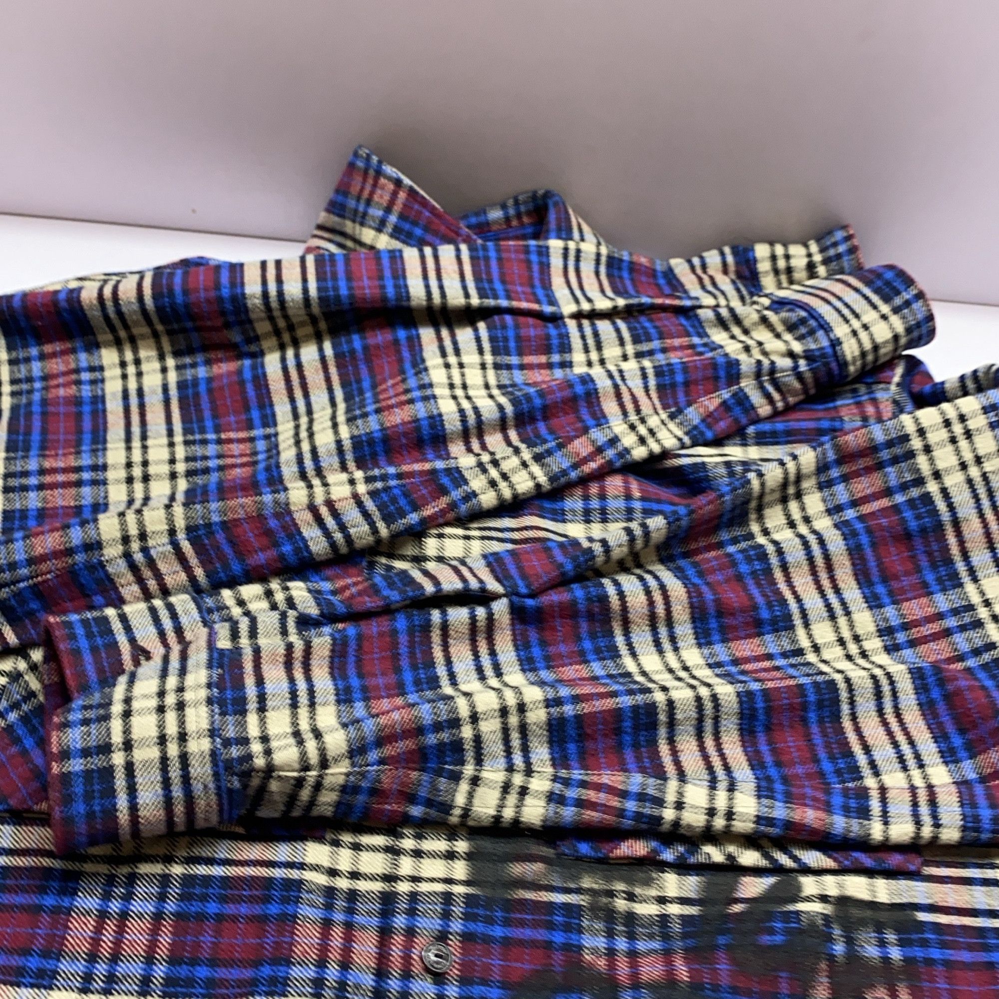 Off-White OFF-WHITE Plaid Print Shirt Size M Size US M / EU 48-50 / 2 - 8 Thumbnail