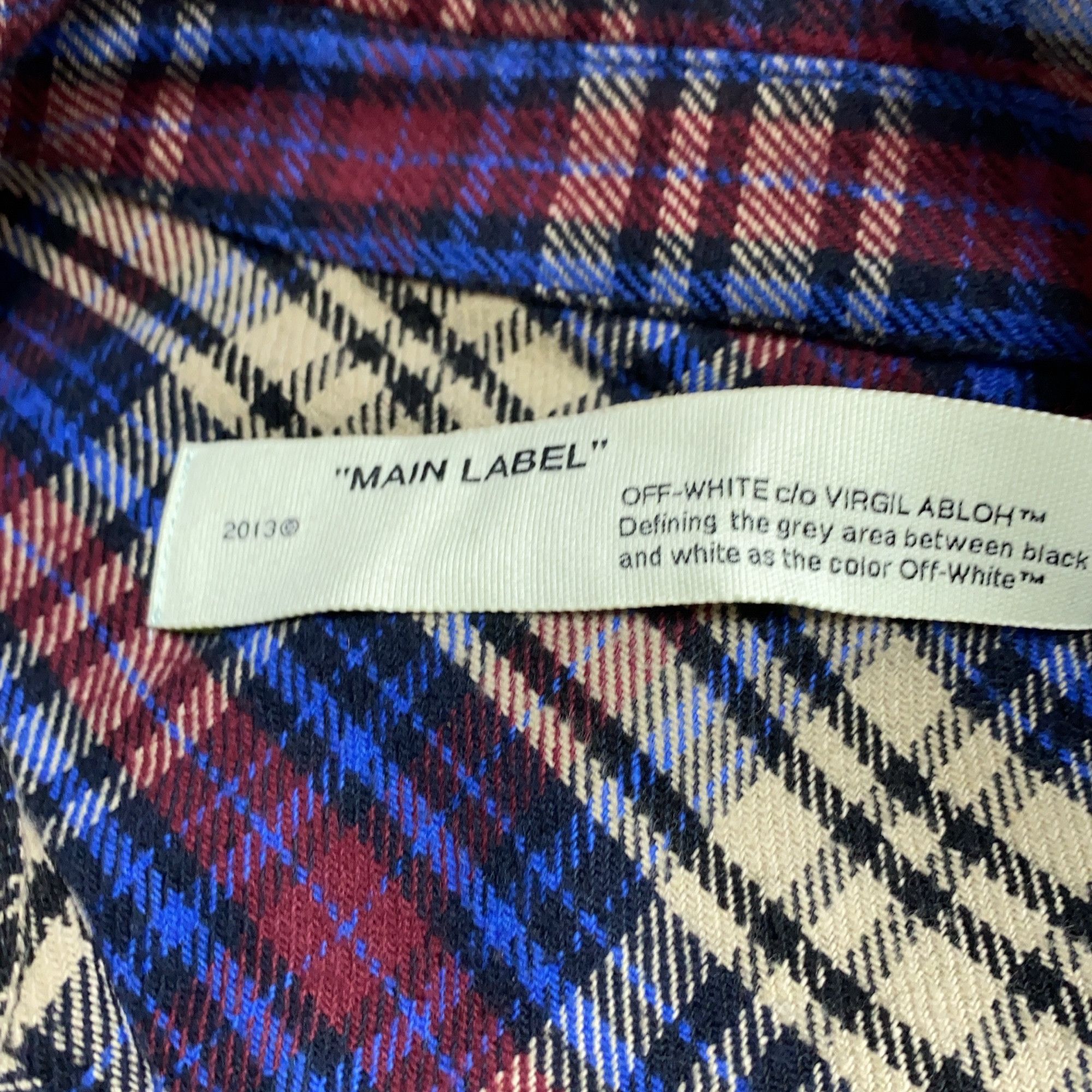 Off-White OFF-WHITE Plaid Print Shirt Size M Size US M / EU 48-50 / 2 - 4 Thumbnail