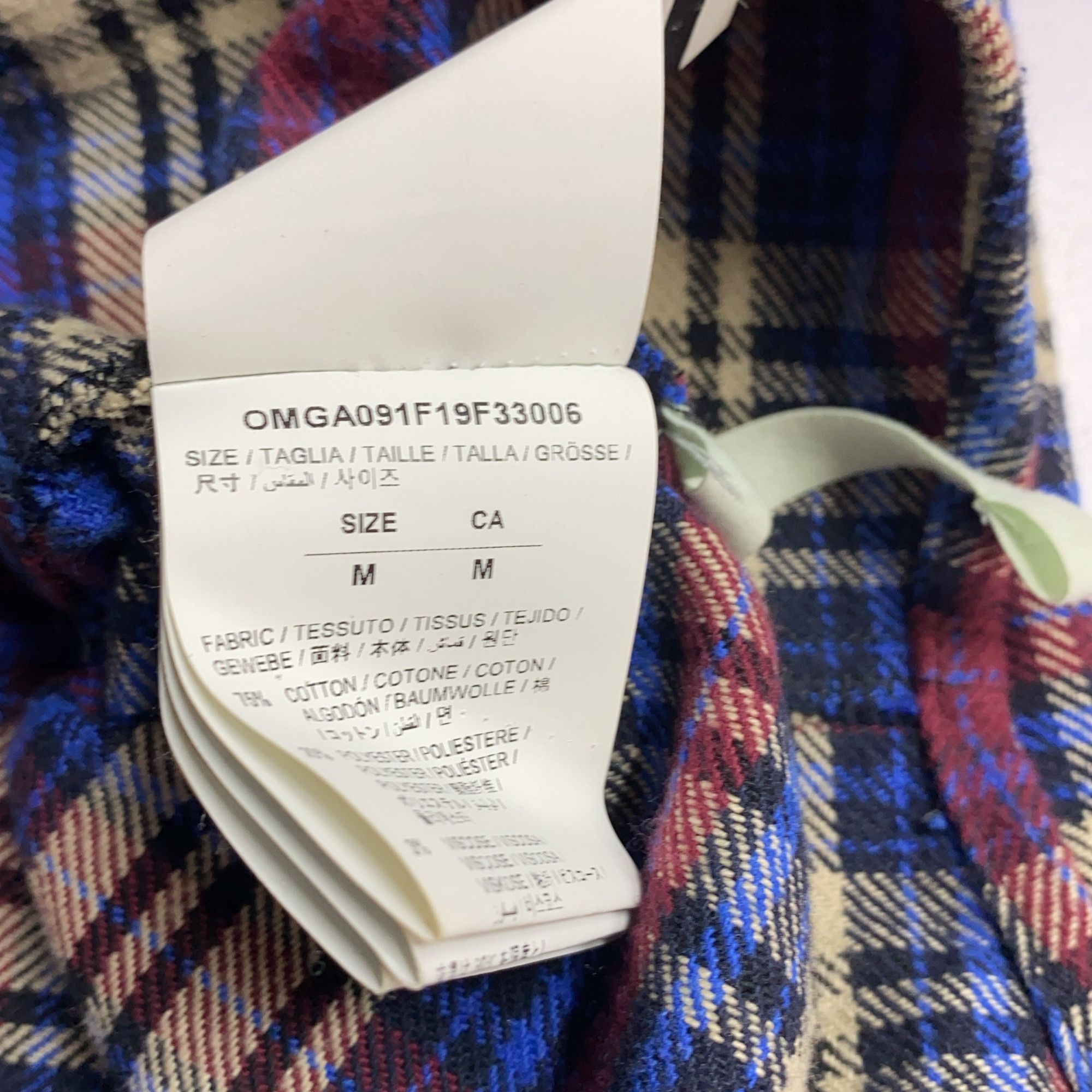 Off-White OFF-WHITE Plaid Print Shirt Size M Size US M / EU 48-50 / 2 - 3 Thumbnail