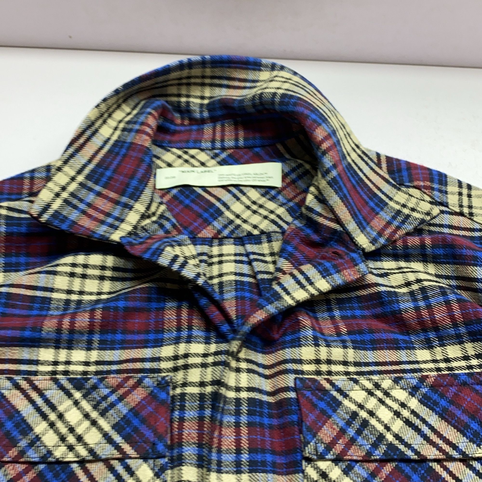 Off-White OFF-WHITE Plaid Print Shirt Size M Size US M / EU 48-50 / 2 - 6 Thumbnail