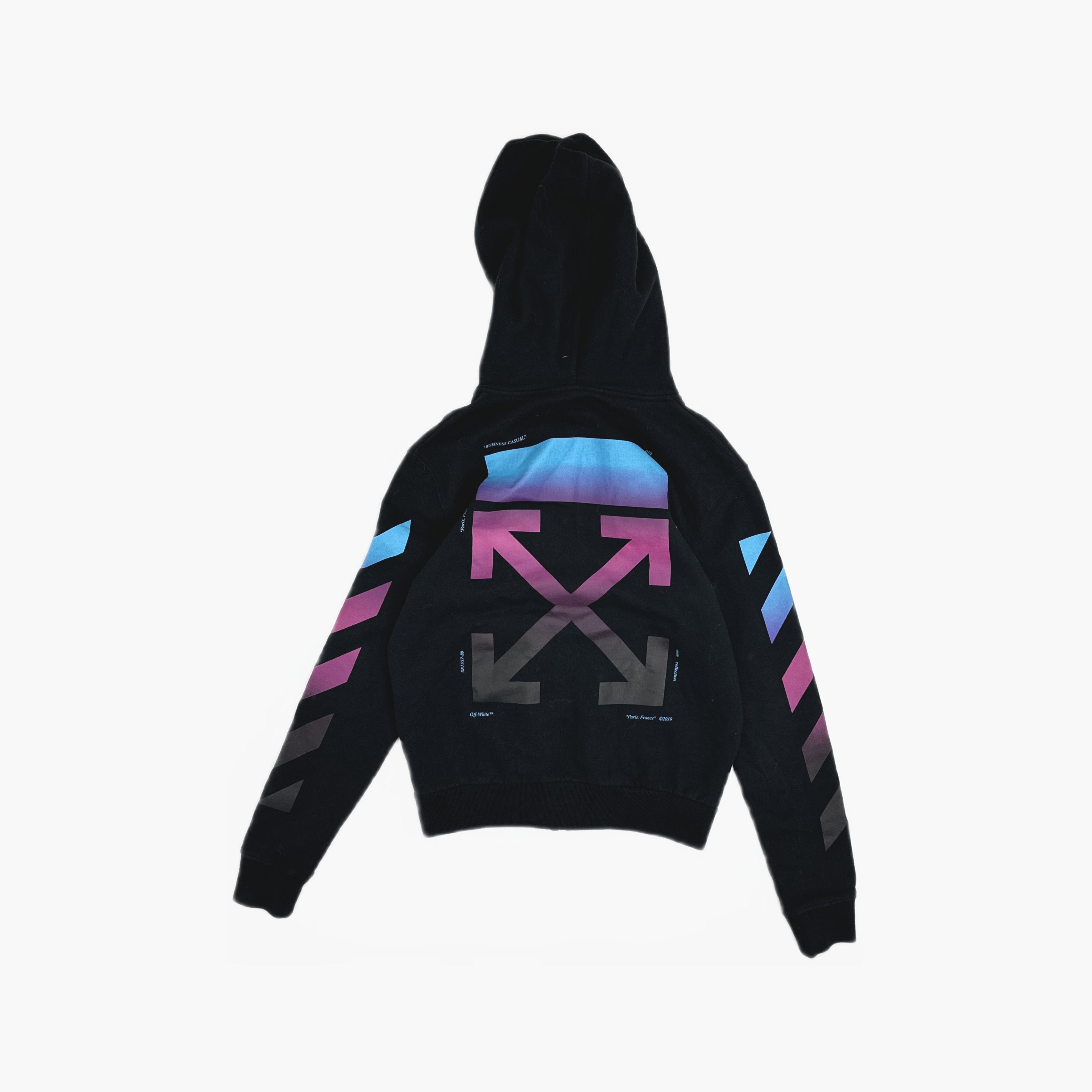 Off-White Off-White Gradient Arrow Zip-up Hoodie Size S Size US S / EU 44-46 / 1 - 2 Thumbnail
