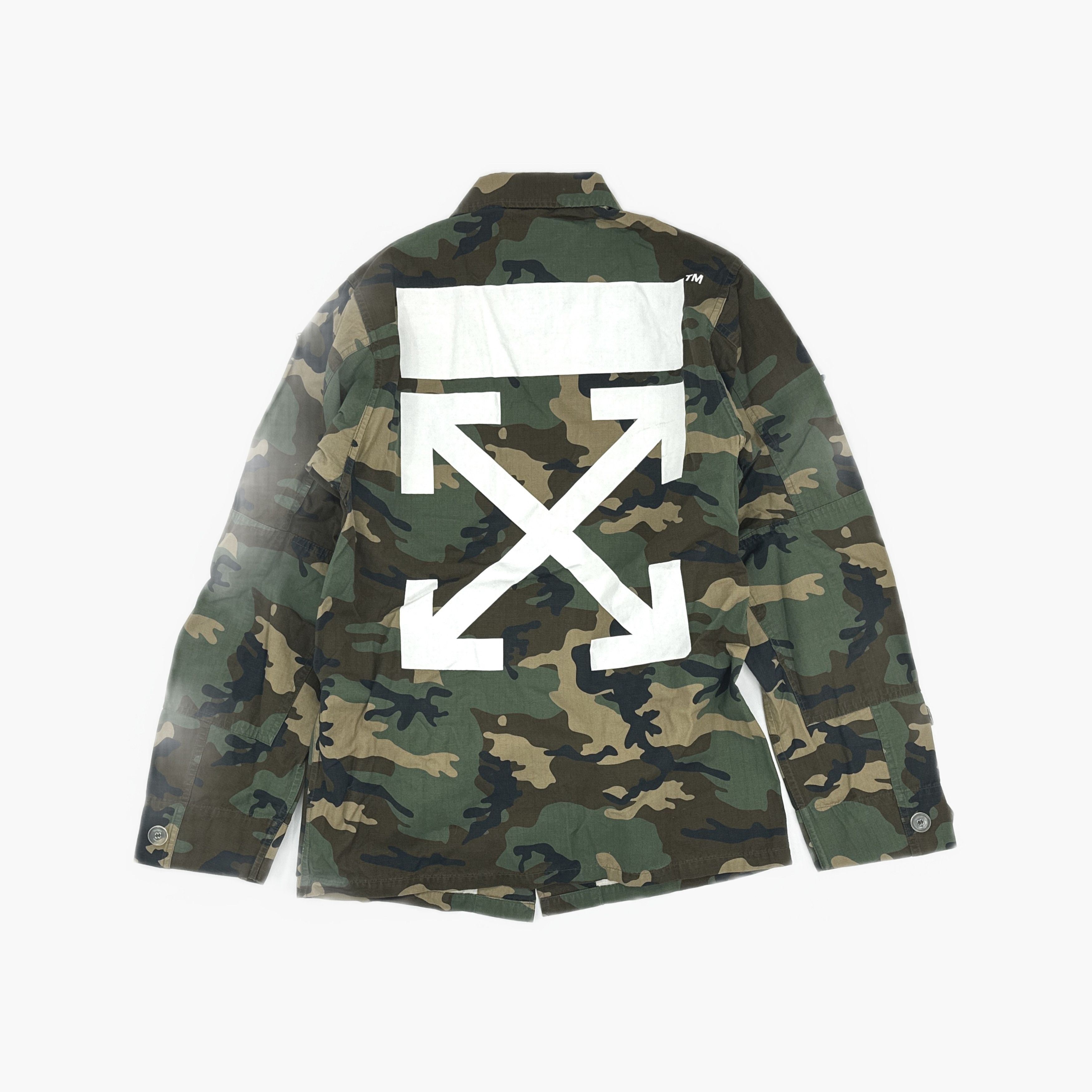 Off-White OFF-WHITE Camo Patch Field Jacket US XXS Size US XXS / EU 40 - 2 Thumbnail