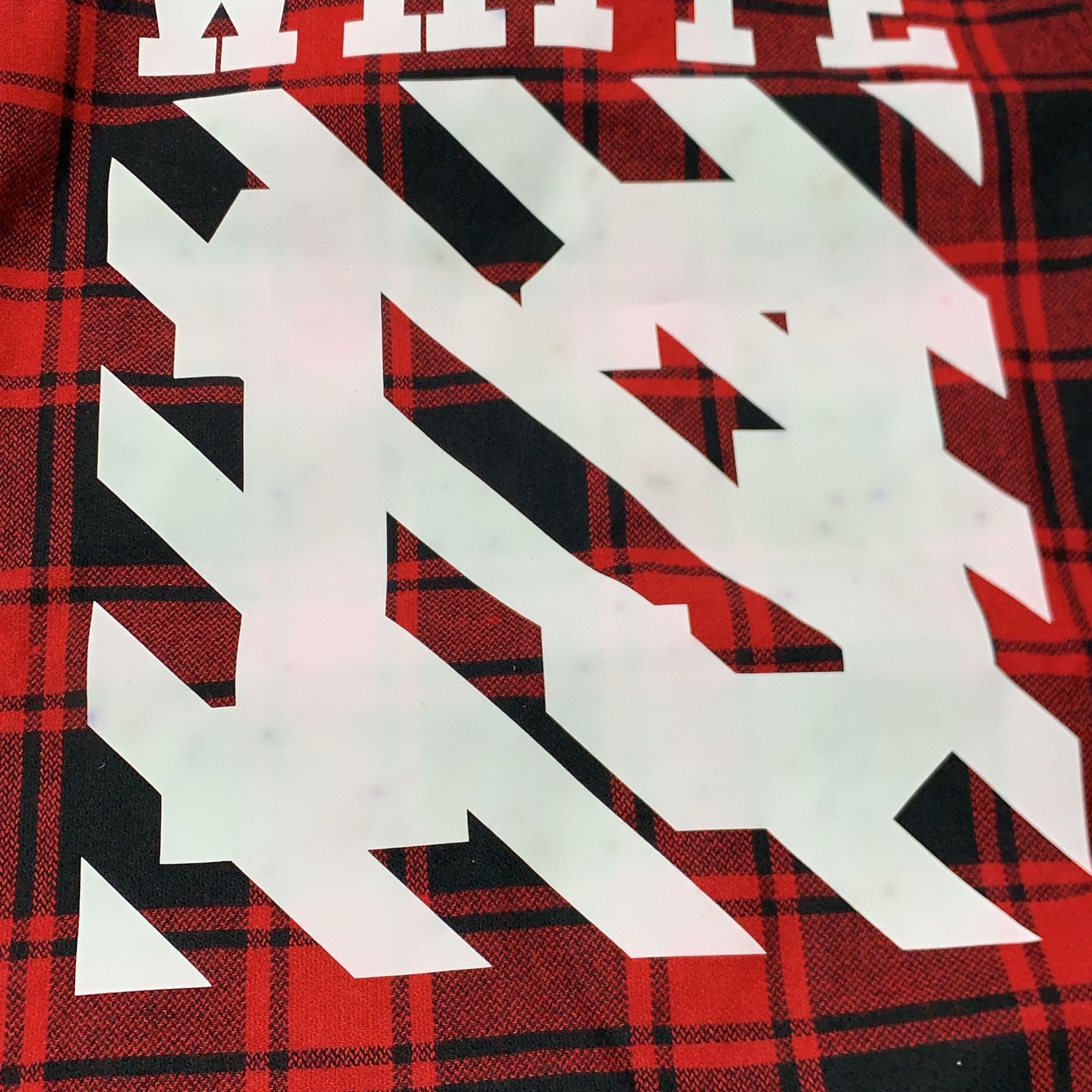 Off-White OFF-WHITE Red Plaid Flannel Shirt Size XXS Size US XXS / EU 40 - 6 Thumbnail