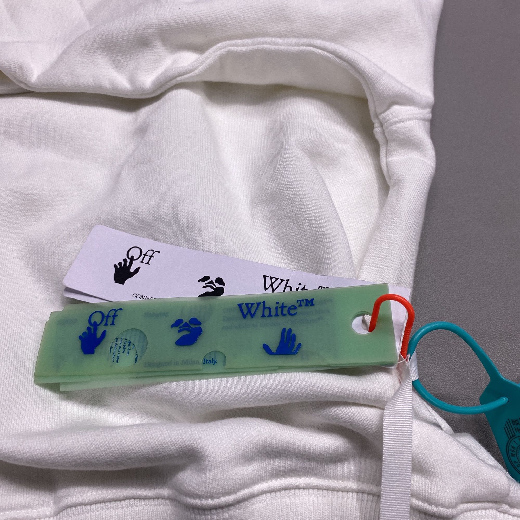 Off-White OFF-WHITE Stripe Sleeve Logo Sweatshirt Size M Size US M / EU 48-50 / 2 - 4 Thumbnail