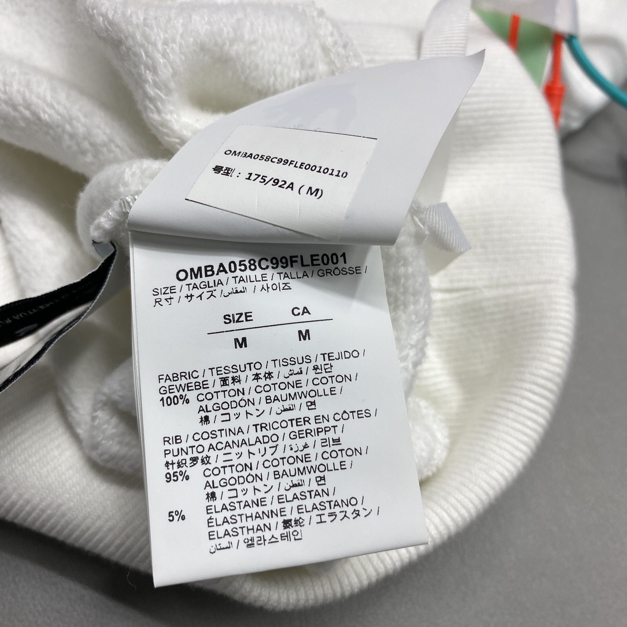 Off-White OFF-WHITE Stripe Sleeve Logo Sweatshirt Size M Size US M / EU 48-50 / 2 - 3 Thumbnail