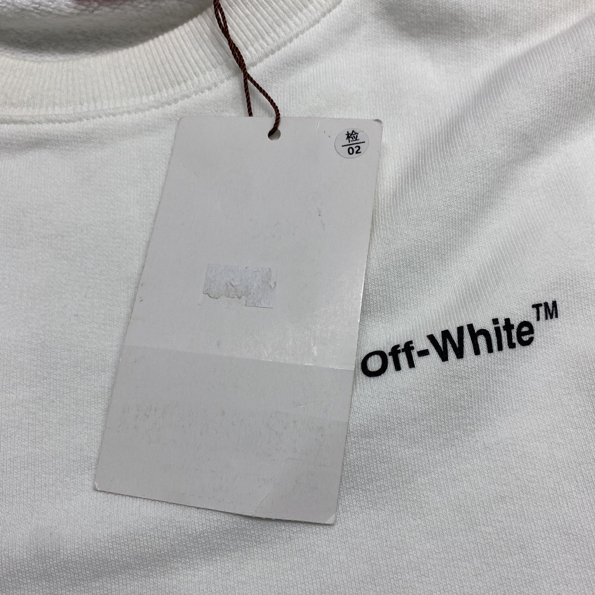 Off-White OFF-WHITE Stripe Sleeve Logo Sweatshirt Size M Size US M / EU 48-50 / 2 - 7 Thumbnail