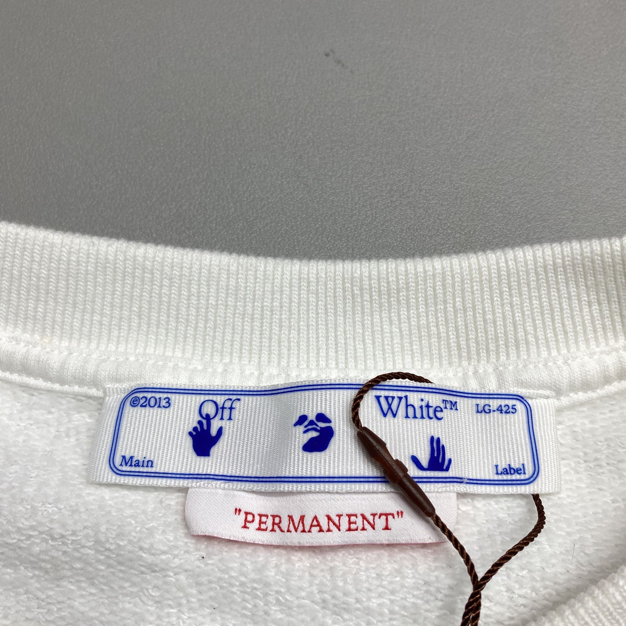 Off-White OFF-WHITE Stripe Sleeve Logo Sweatshirt Size M Size US M / EU 48-50 / 2 - 5 Thumbnail