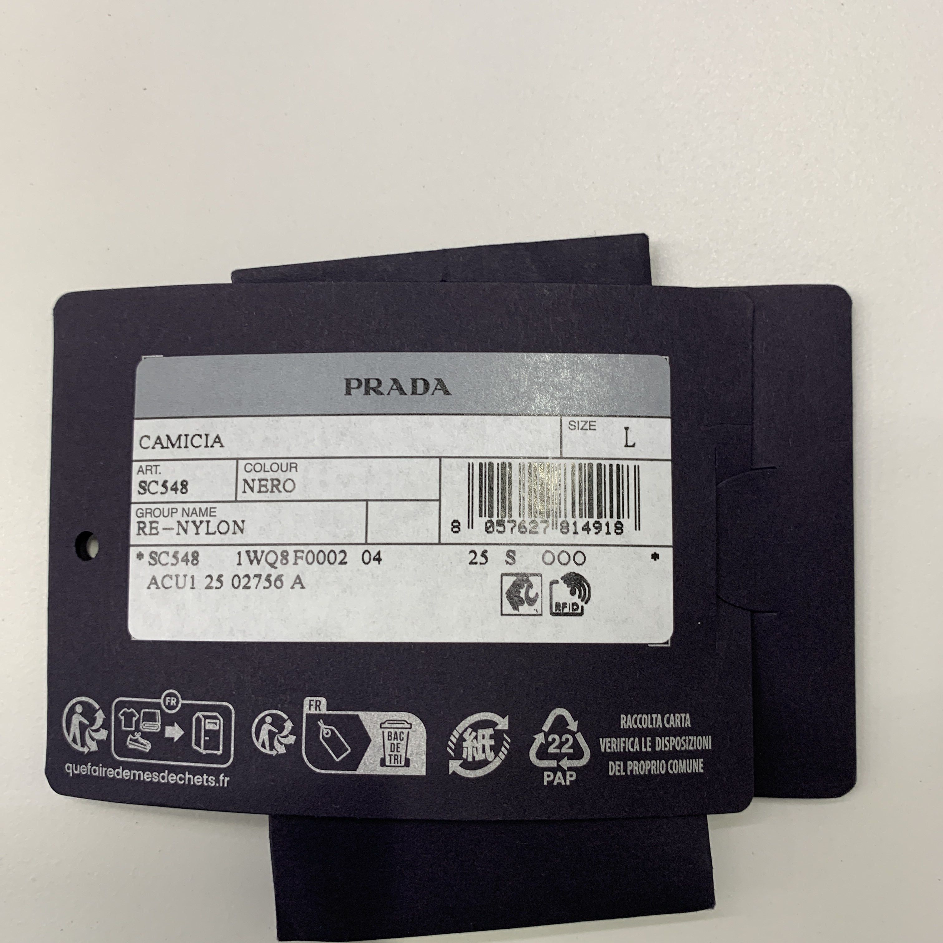 Prada Prada Re-Nylon Utility Shirt Size L Size US L / EU 52-54 / 3 - 2 Thumbnail