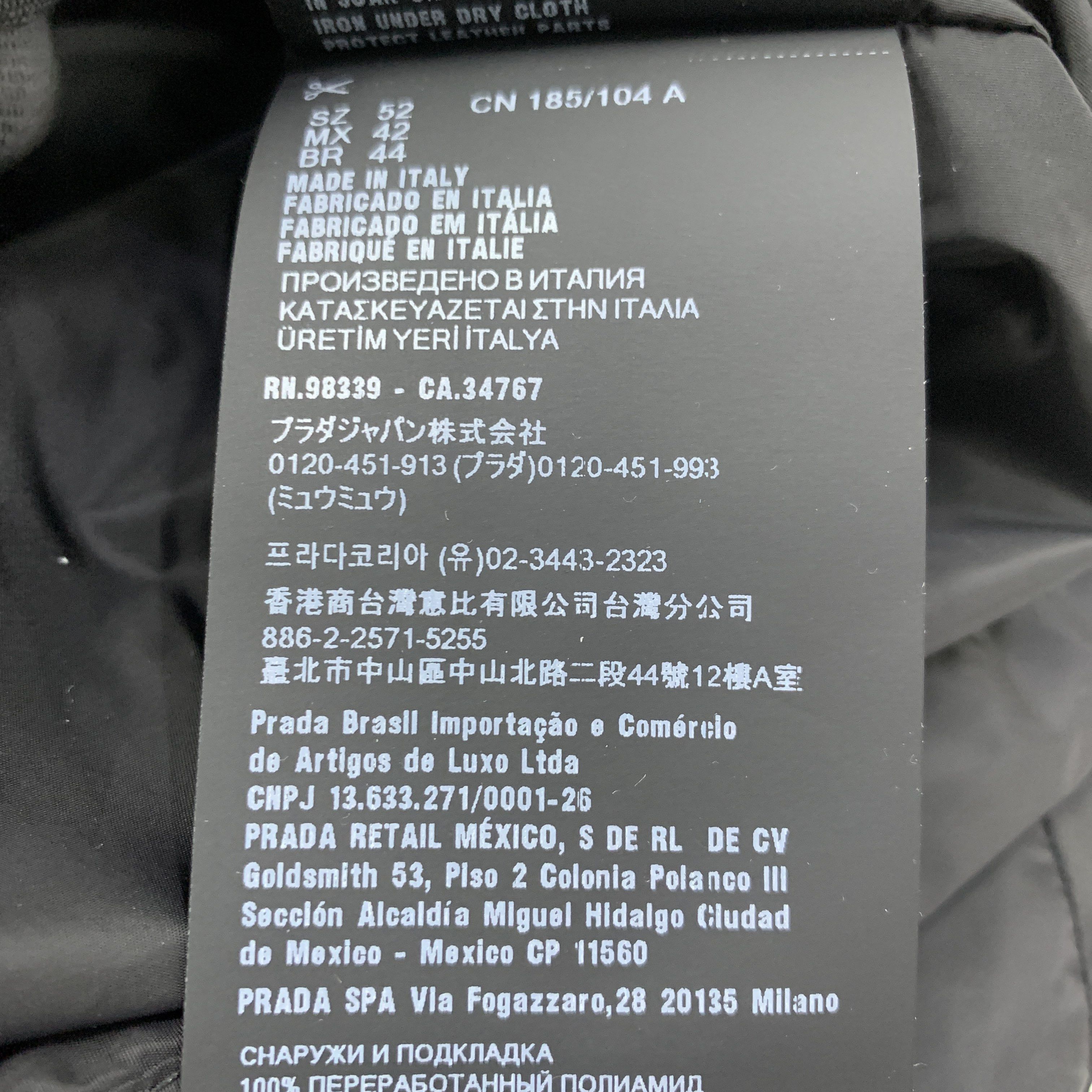 Prada Prada Re-Nylon Hooded Jacket Size L Size US L / EU 52-54 / 3 - 3 Thumbnail