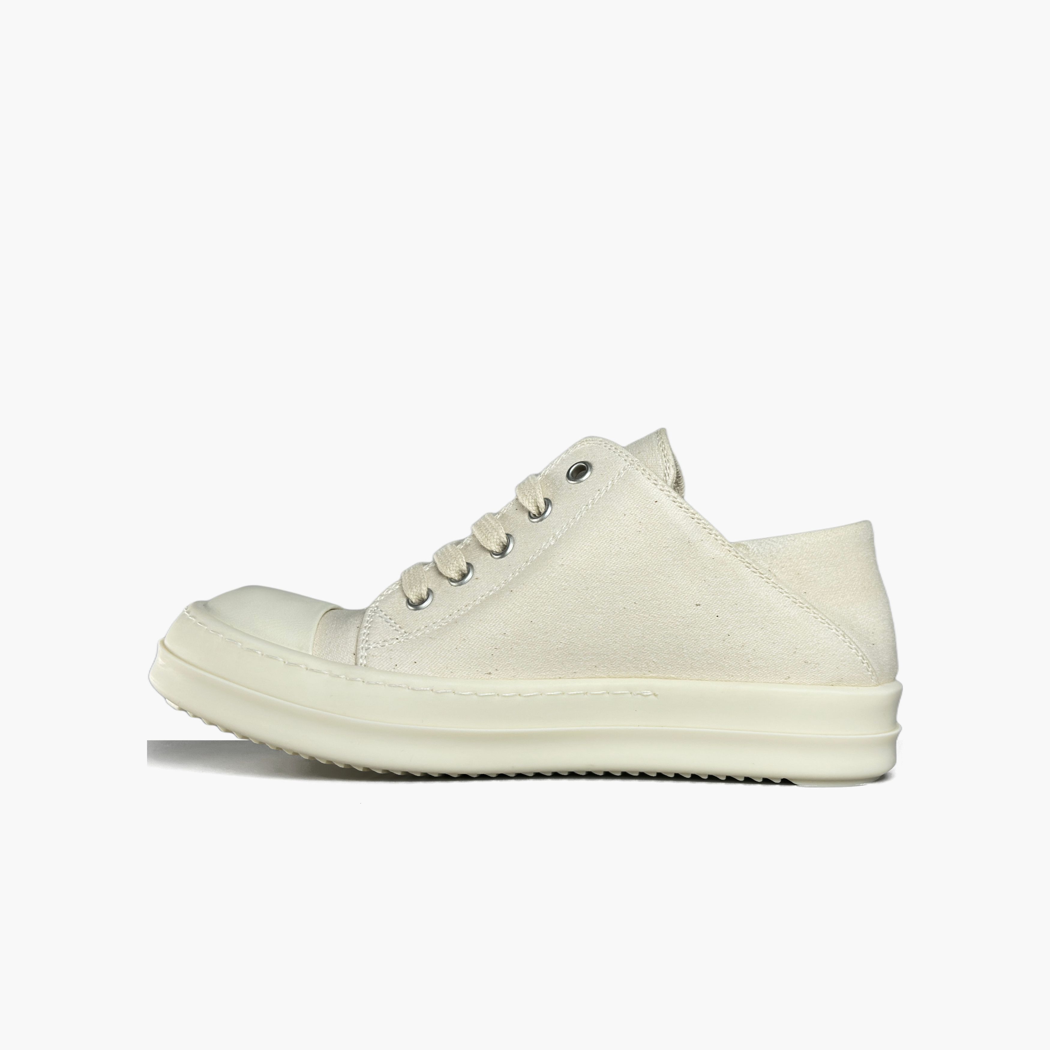 Rick Owens Drkshdw Rick Owens DRKSHDW Canvas Low-Top Sneakers Size 36 Size US 6 / IT 36 - 3 Thumbnail