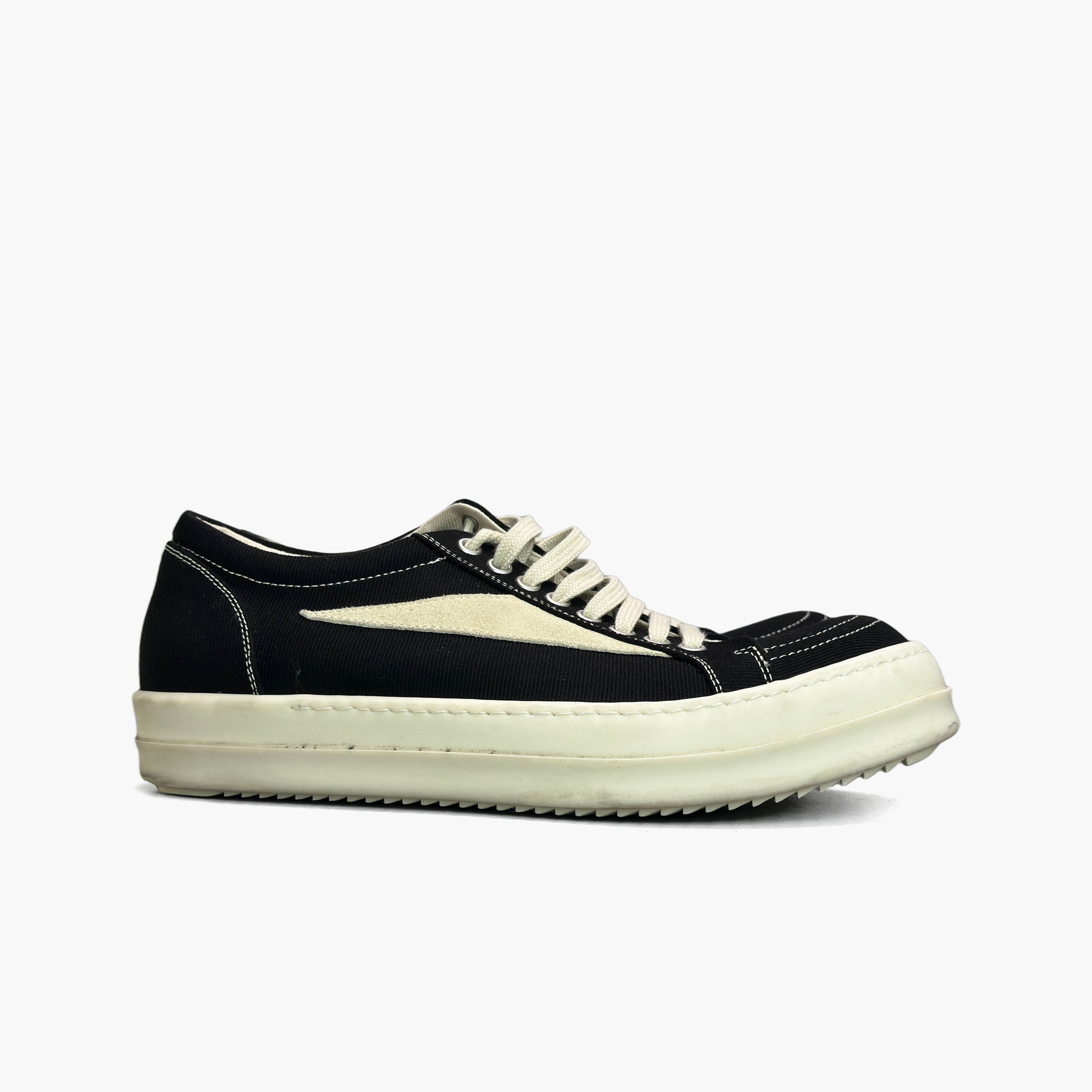 Rick Owens Drkshdw Rick Owens DRKSHDW Canvas Low-Top Sneakers Size 41 Size US 8 / EU 41 - 4 Thumbnail