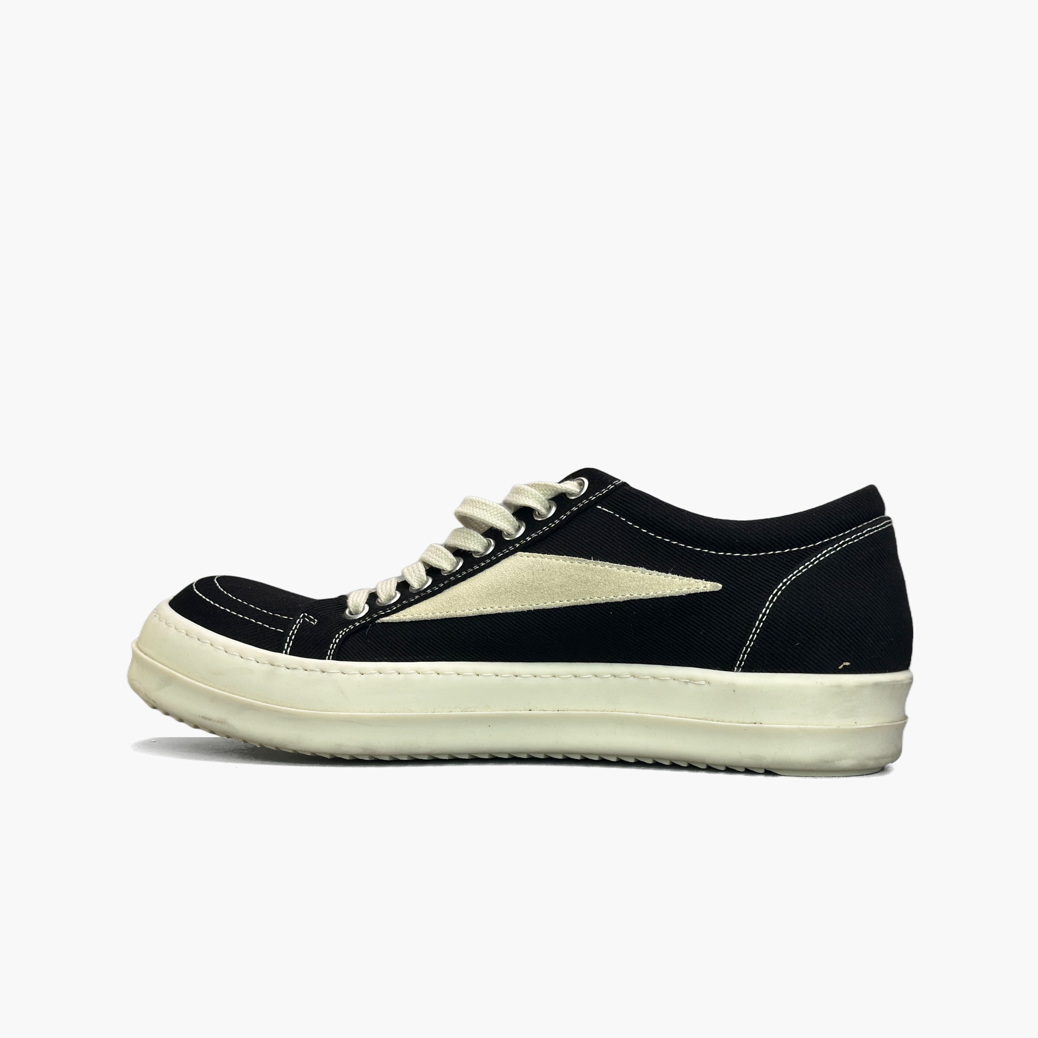 Rick Owens Drkshdw Rick Owens DRKSHDW Canvas Low-Top Sneakers Size 41 Size US 8 / EU 41 - 3 Thumbnail