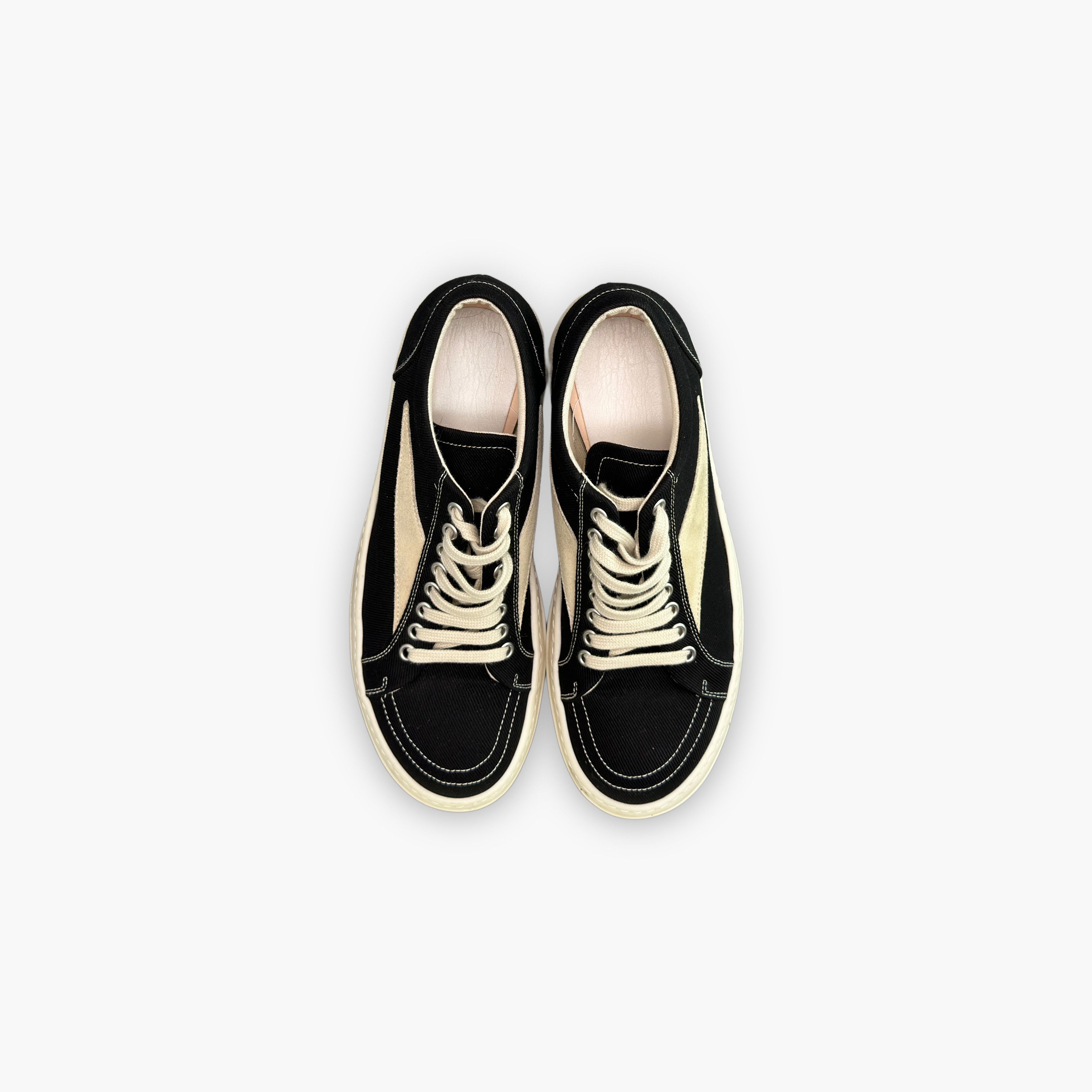 Rick Owens Drkshdw Rick Owens DRKSHDW Canvas Low-Top Sneakers Size 41 Size US 8 / EU 41 - 9 Thumbnail