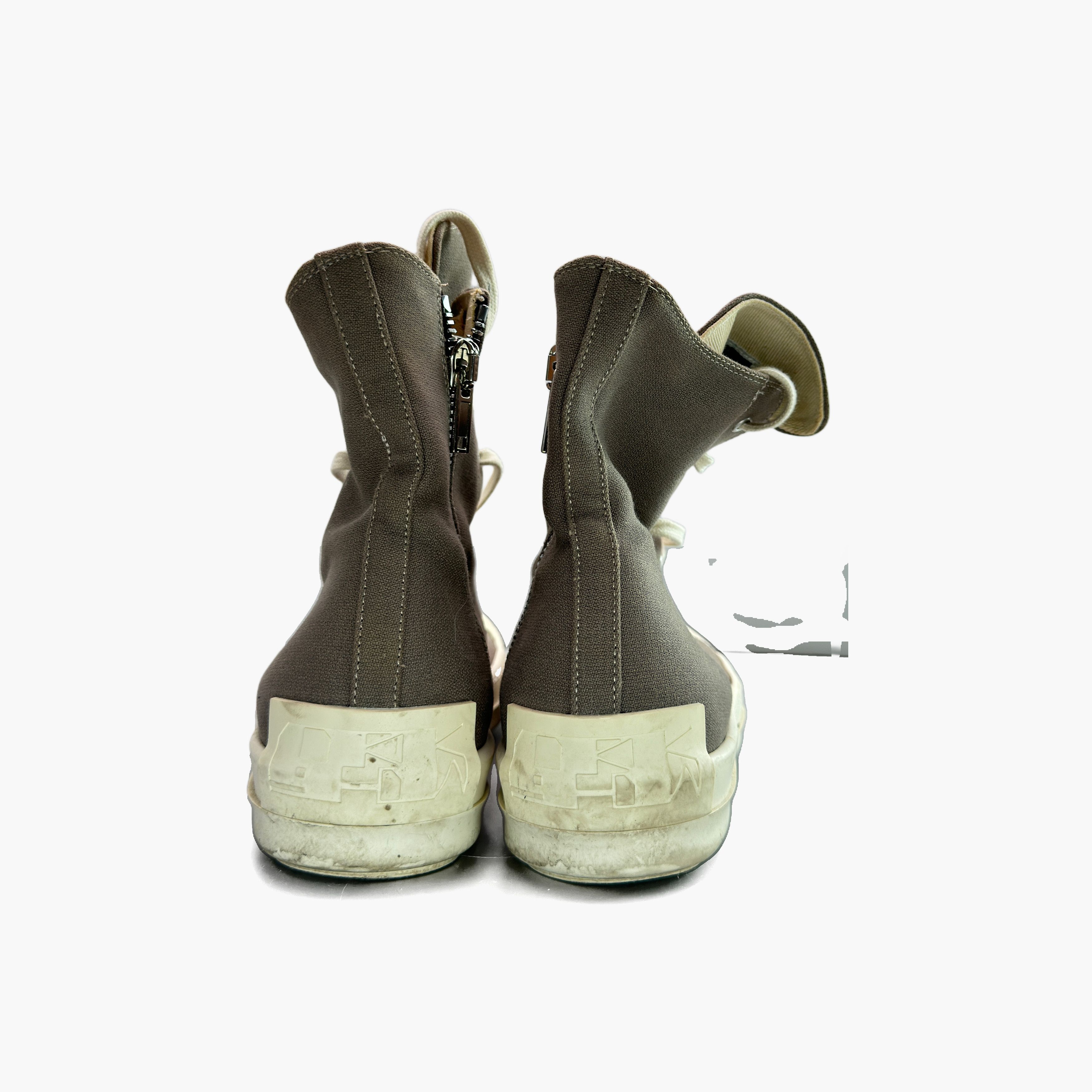 Rick Owens Drkshdw Rick Owens DRKSHDW Gray Zip Hi-Top Sneakers US 10 Size US 10 / EU 43 - 6 Thumbnail