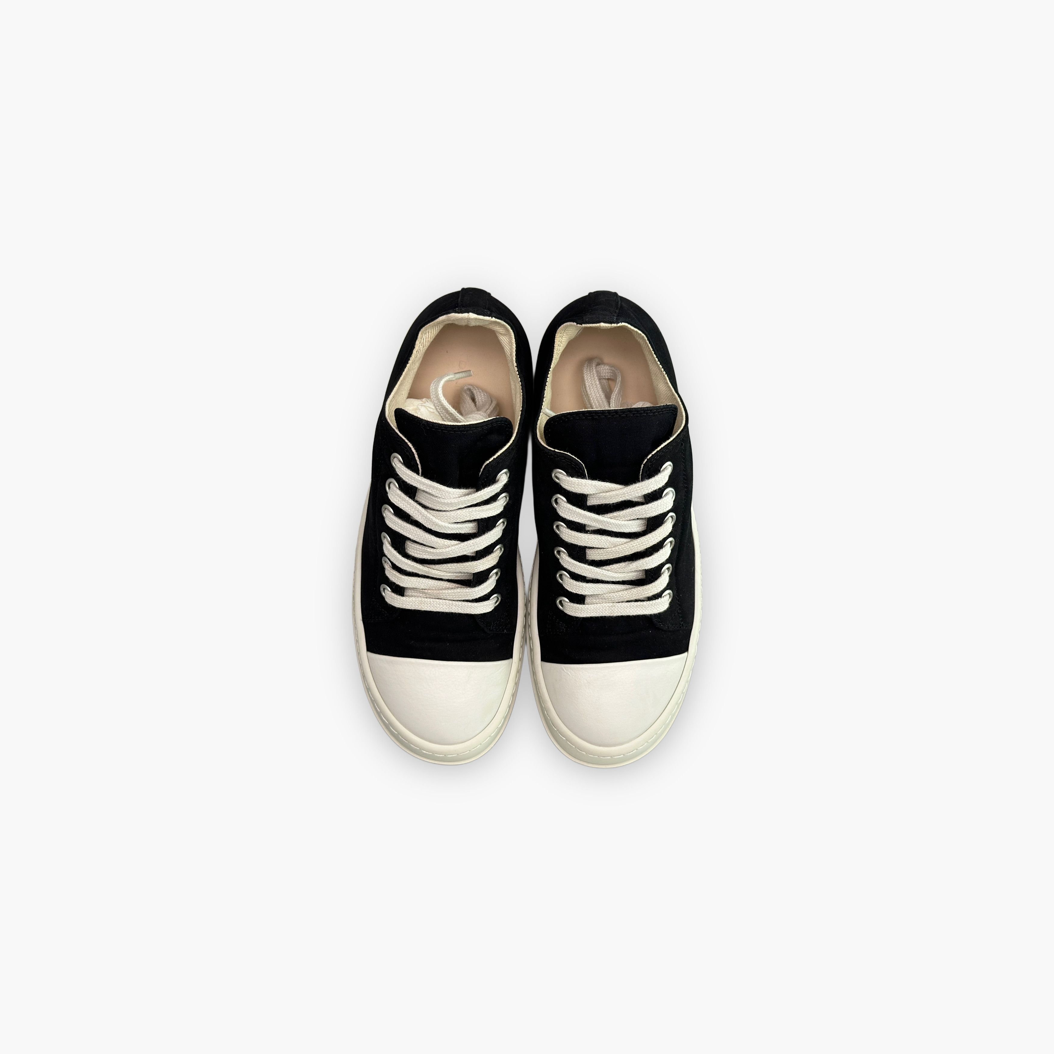 Rick Owens Drkshdw Rick Owens DRKSHDW Canvas Low-Top Sneakers Size 37 Size US 7 / IT 37 - 9 Thumbnail