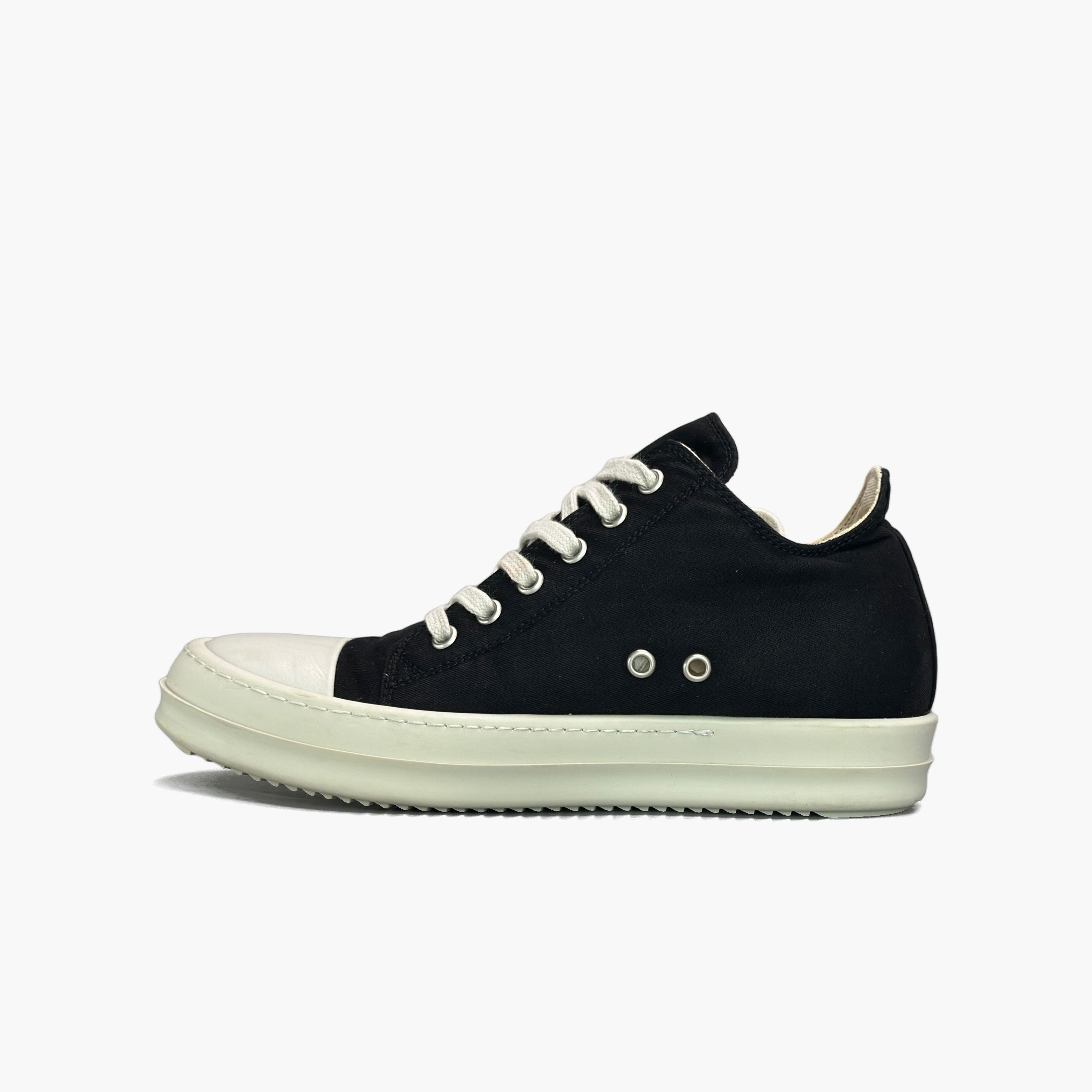 Rick Owens Drkshdw Rick Owens DRKSHDW Canvas Low-Top Sneakers Size 37 Size US 7 / IT 37 - 3 Thumbnail