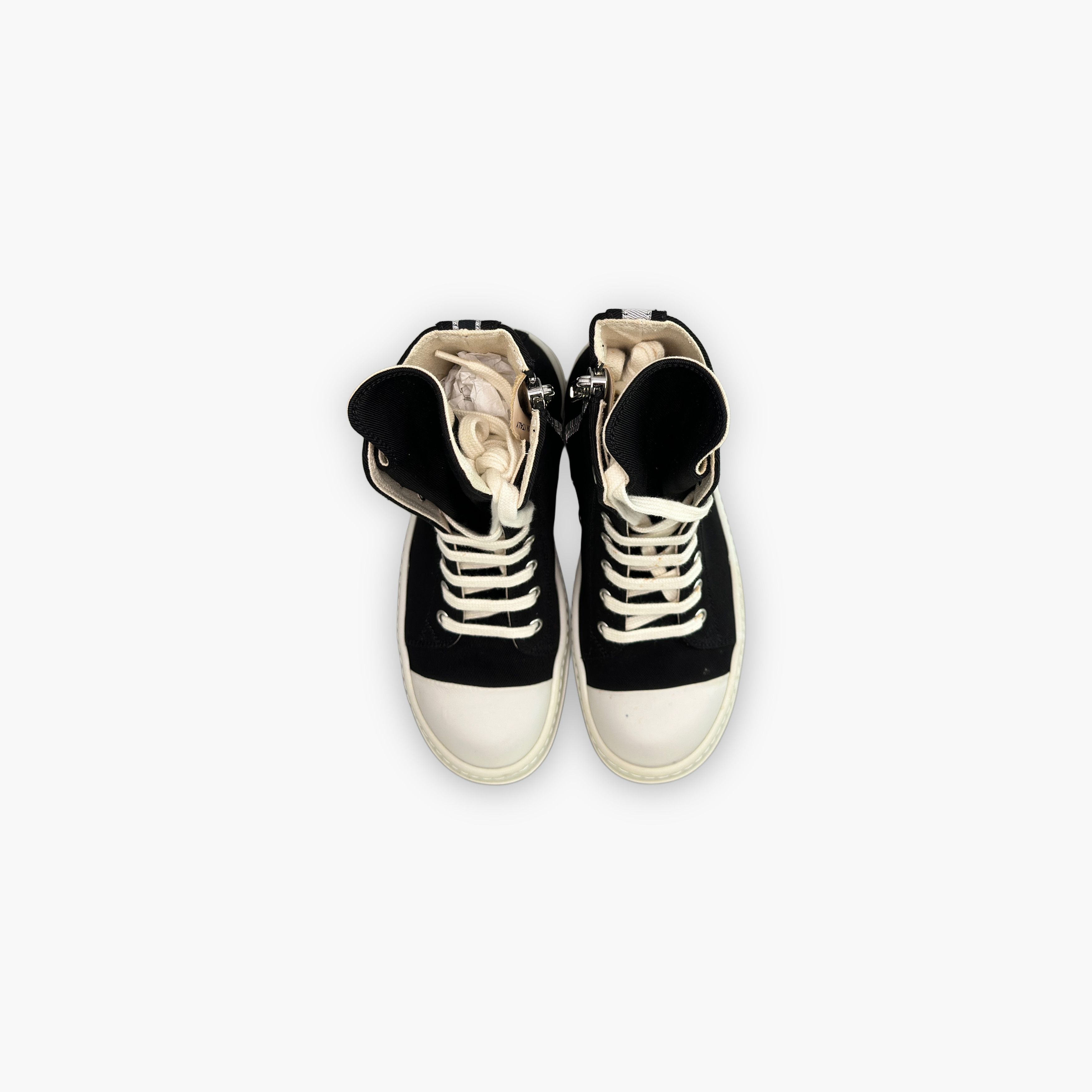 Rick Owens Drkshdw Rick Owens DRKSHDW Canvas Hi-Top Sneakers Size 35 Size US 5 / IT 35 - 9 Thumbnail