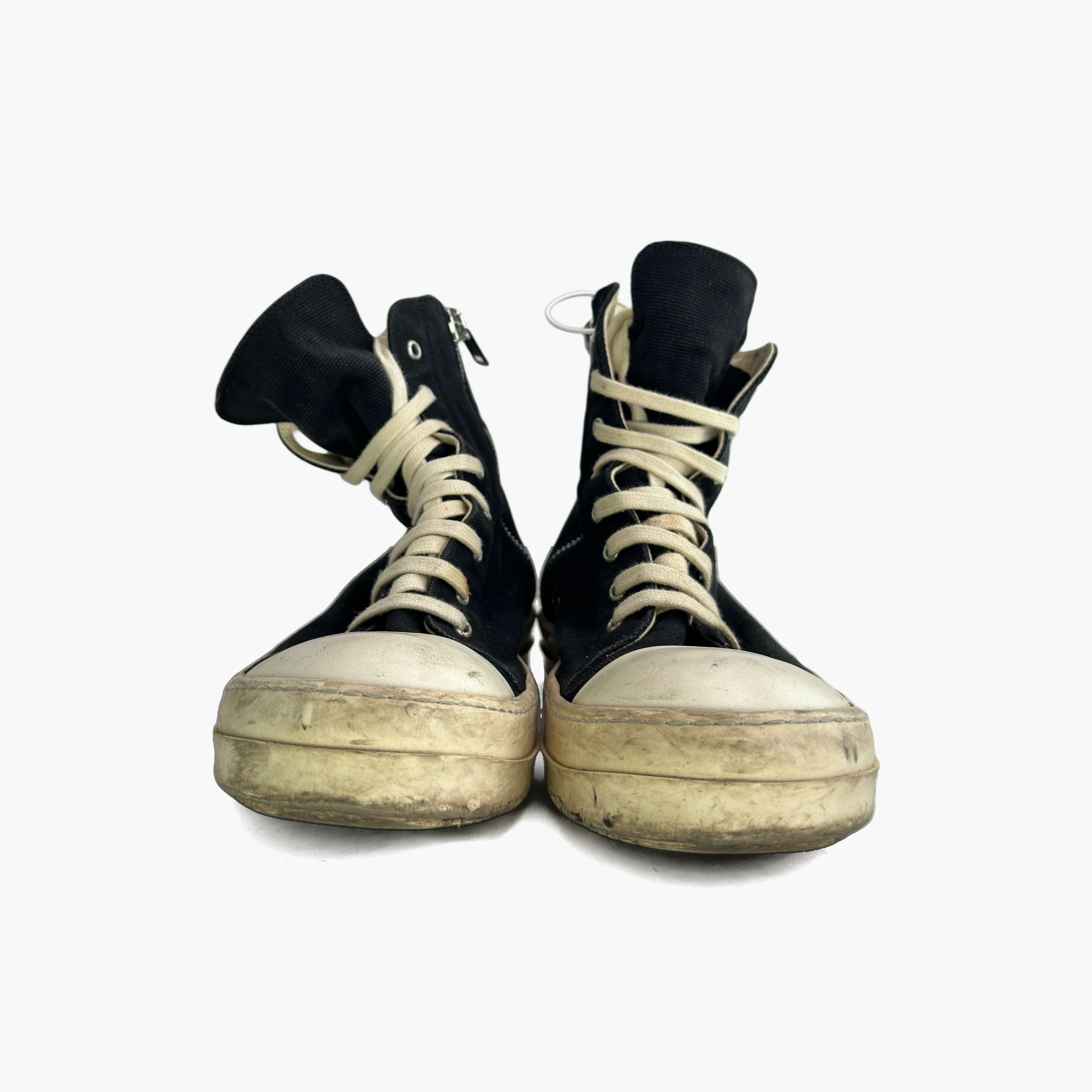 Rick Owens Drkshdw Rick Owens DRKSHDW Side Zip Canvas Sneakers US 9.5 Size US 9.5 / EU 42-43 - 5 Thumbnail