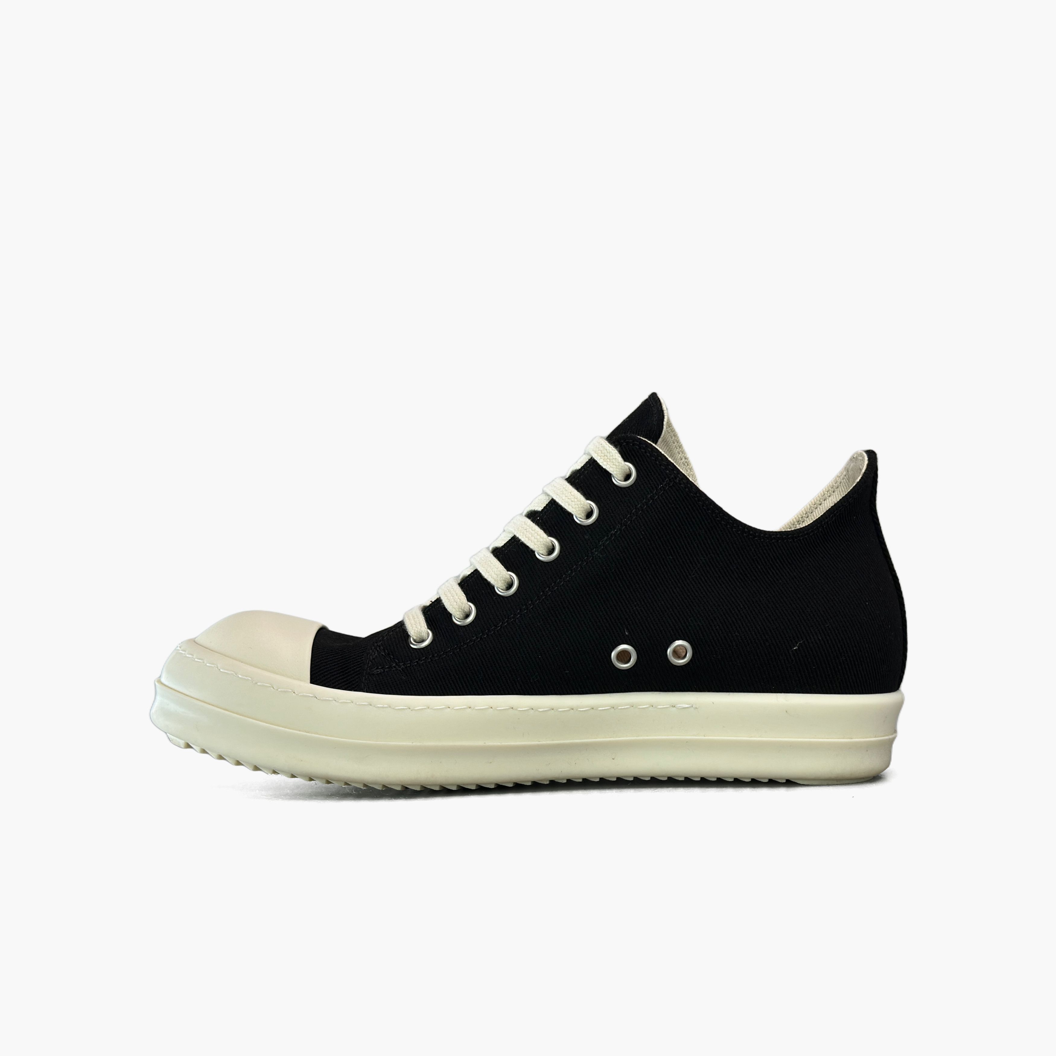 Rick Owens Drkshdw Rick Owens DRKSHDW Low-Top Canvas Sneakers Size 7 Size US 7 / EU 40 - 3 Thumbnail