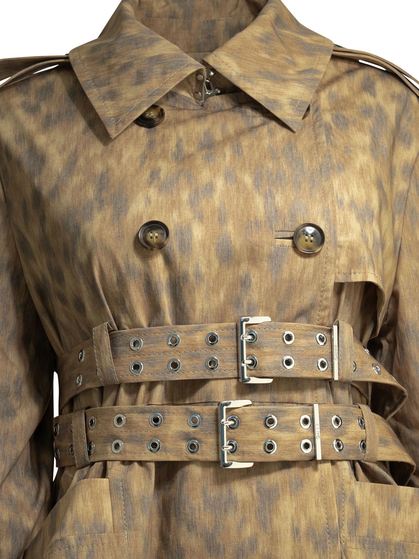 Ganni Ganni Animal Print Trench Coat tag size 34 Women - USA Duties Paid Size XS / US 0-2 / IT 36-38 - 3 Thumbnail
