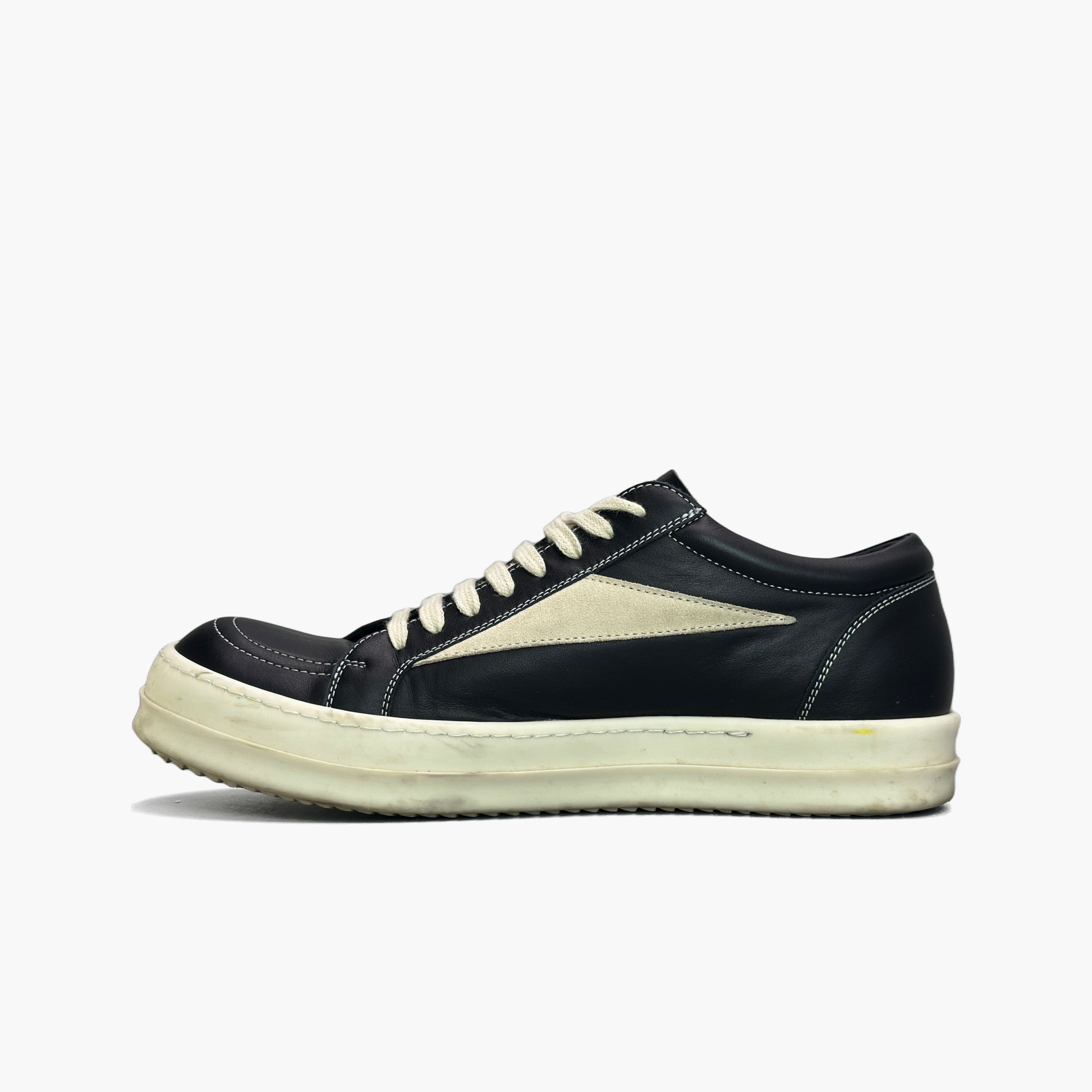 Rick Owens Rick Owens Leather Low-Top Sneakers Size 10 Size US 10 / EU 43 - 3 Thumbnail