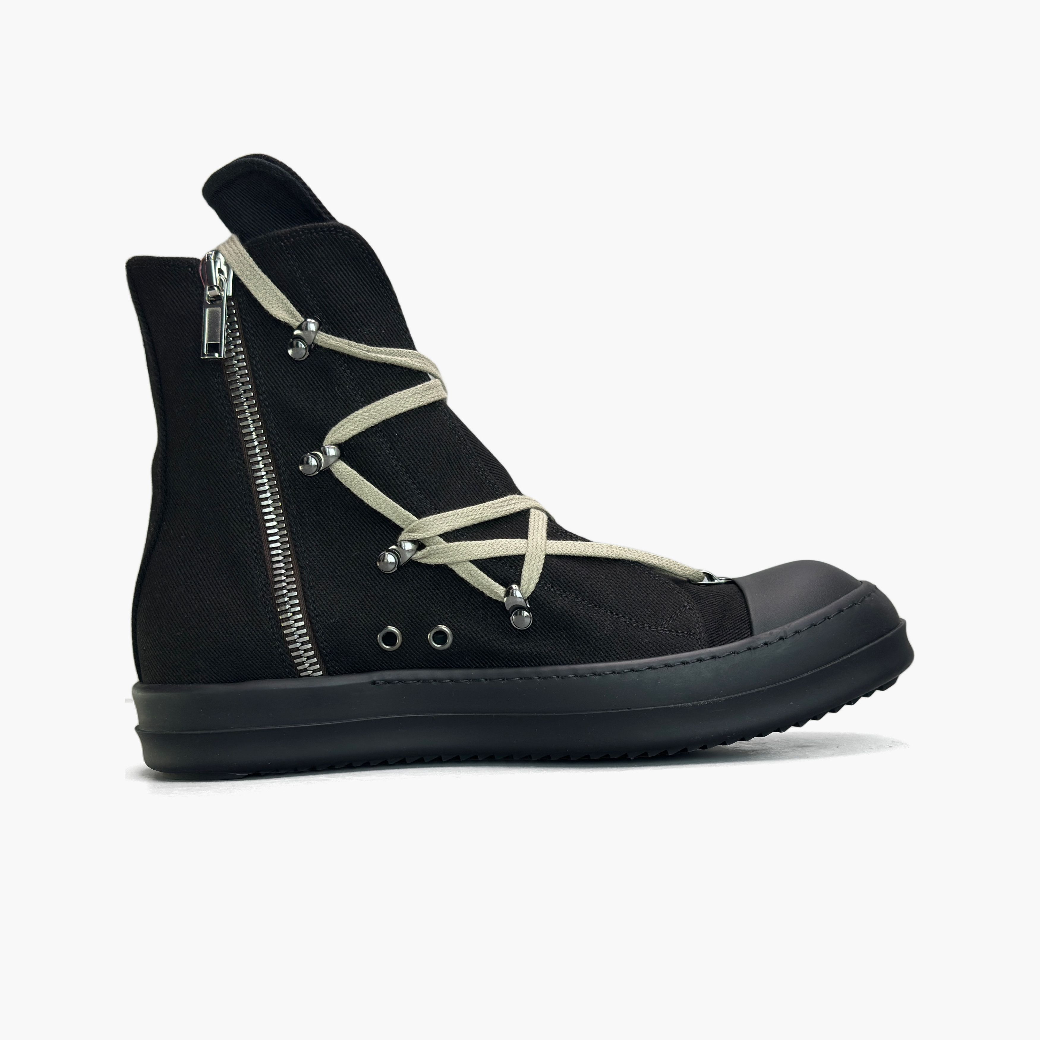 Rick Owens Drkshdw Rick Owens DRKSHDW Canvas Hi-Top Sneakers Size 43 Size US 10 / EU 43 - 2 Thumbnail