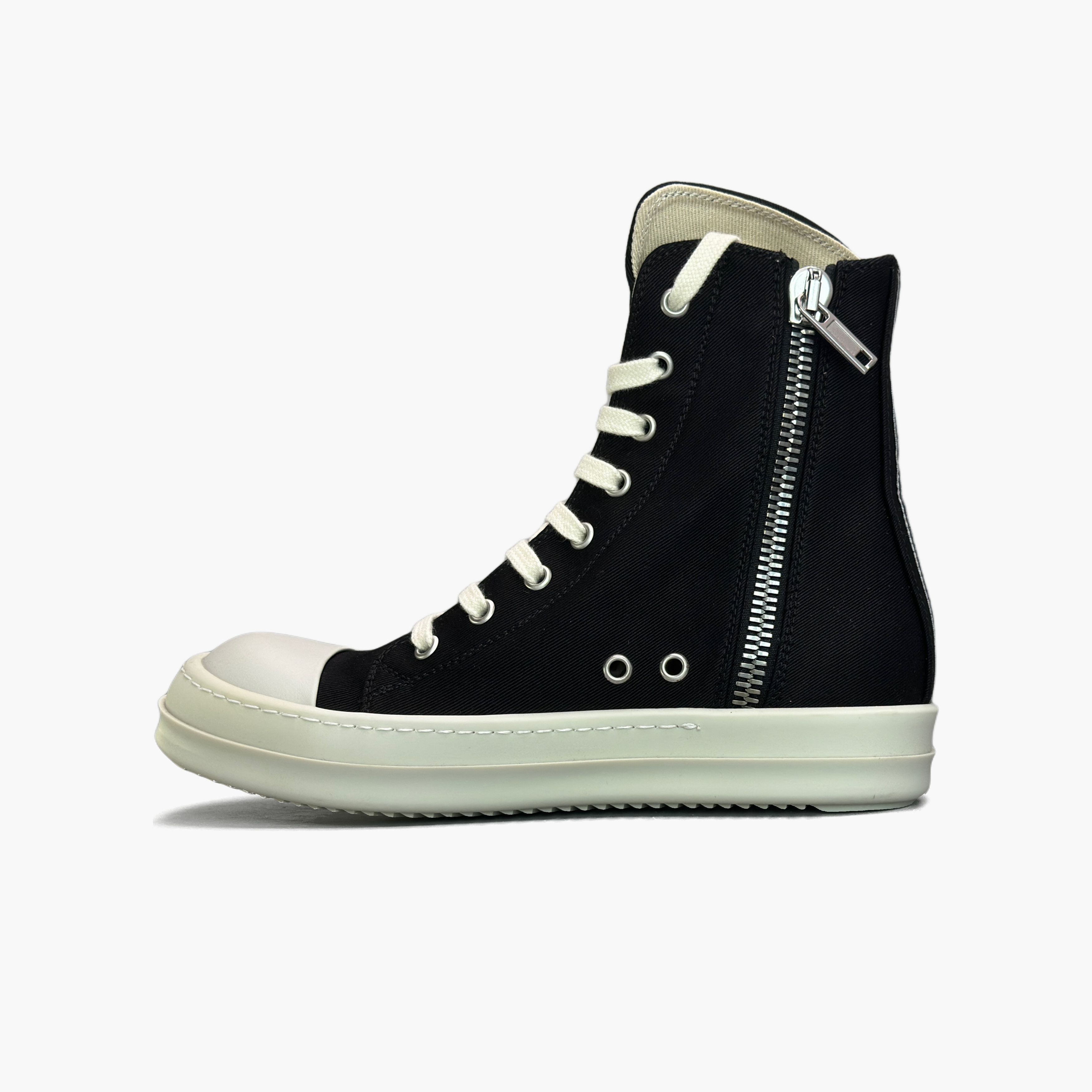 Rick Owens Drkshdw Rick Owens DRKSHDW Canvas High-Top Sneakers Size 36 Size US 6 / IT 36 - 3 Thumbnail