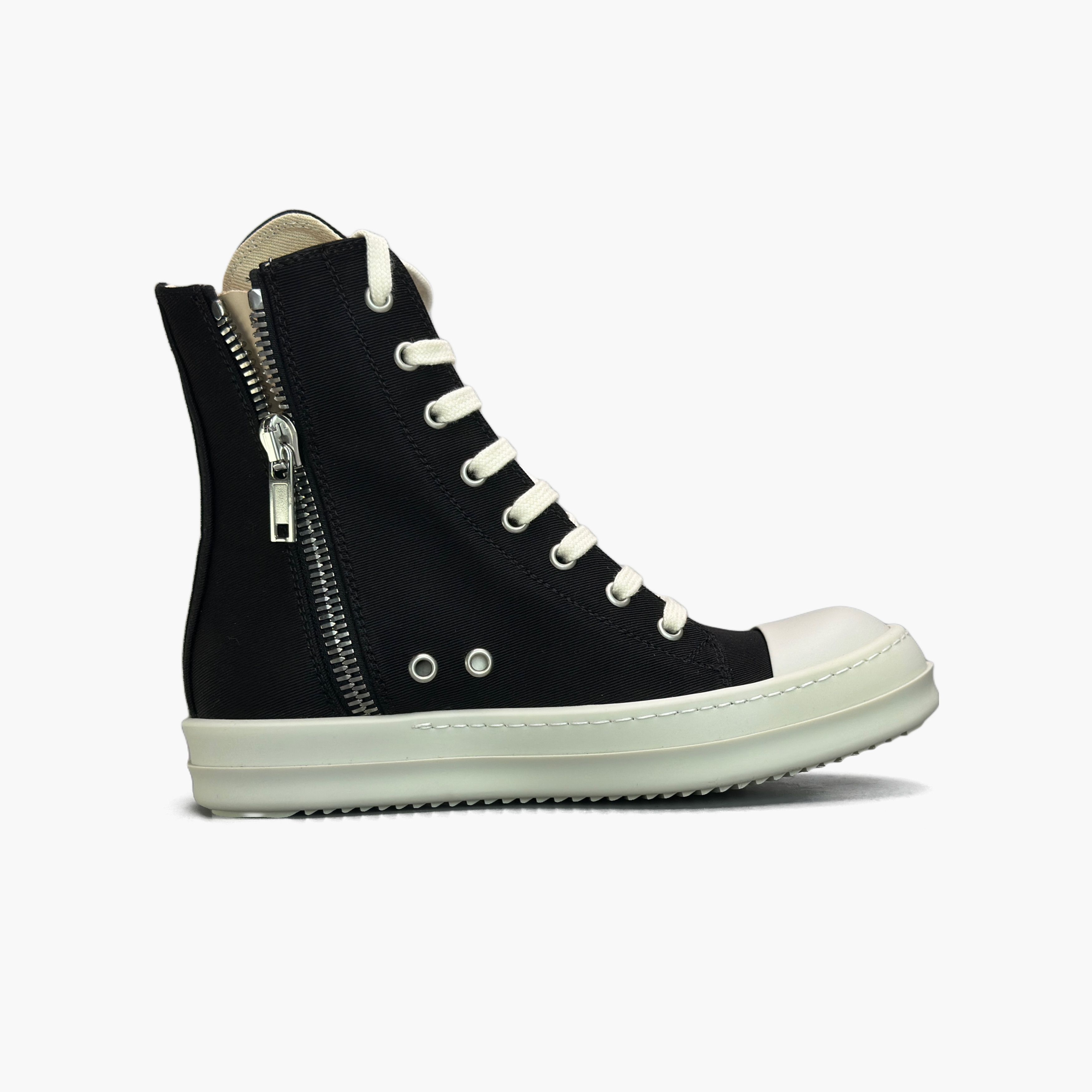 Rick Owens Drkshdw Rick Owens DRKSHDW Canvas High-Top Sneakers Size 36 Size US 6 / IT 36 - 2 Thumbnail