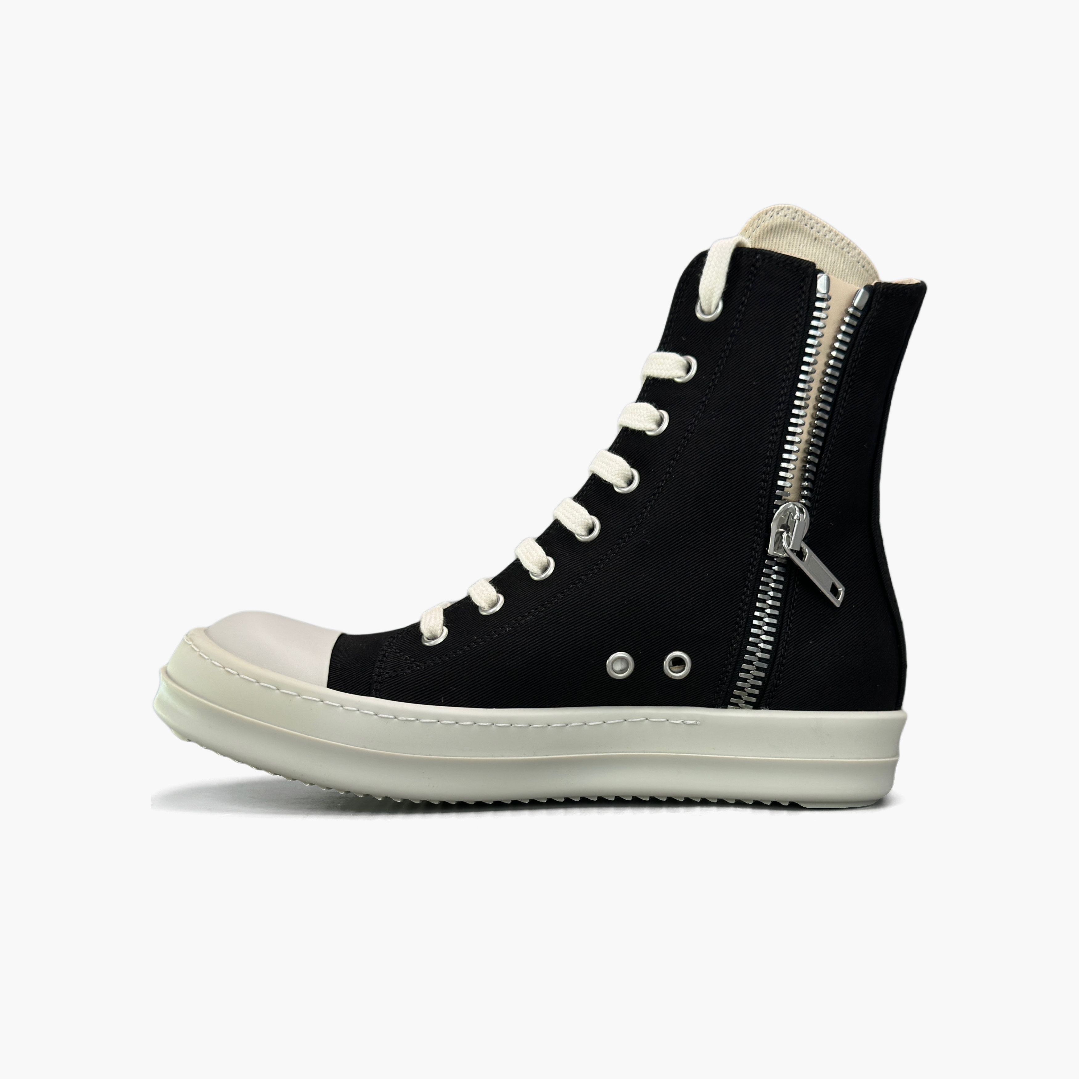 Rick Owens Drkshdw Rick Owens DRKSHDW Side Zip Hi-Top Sneakers Size 36.5 Size US 6.5 / IT 36.5 - 3 Thumbnail