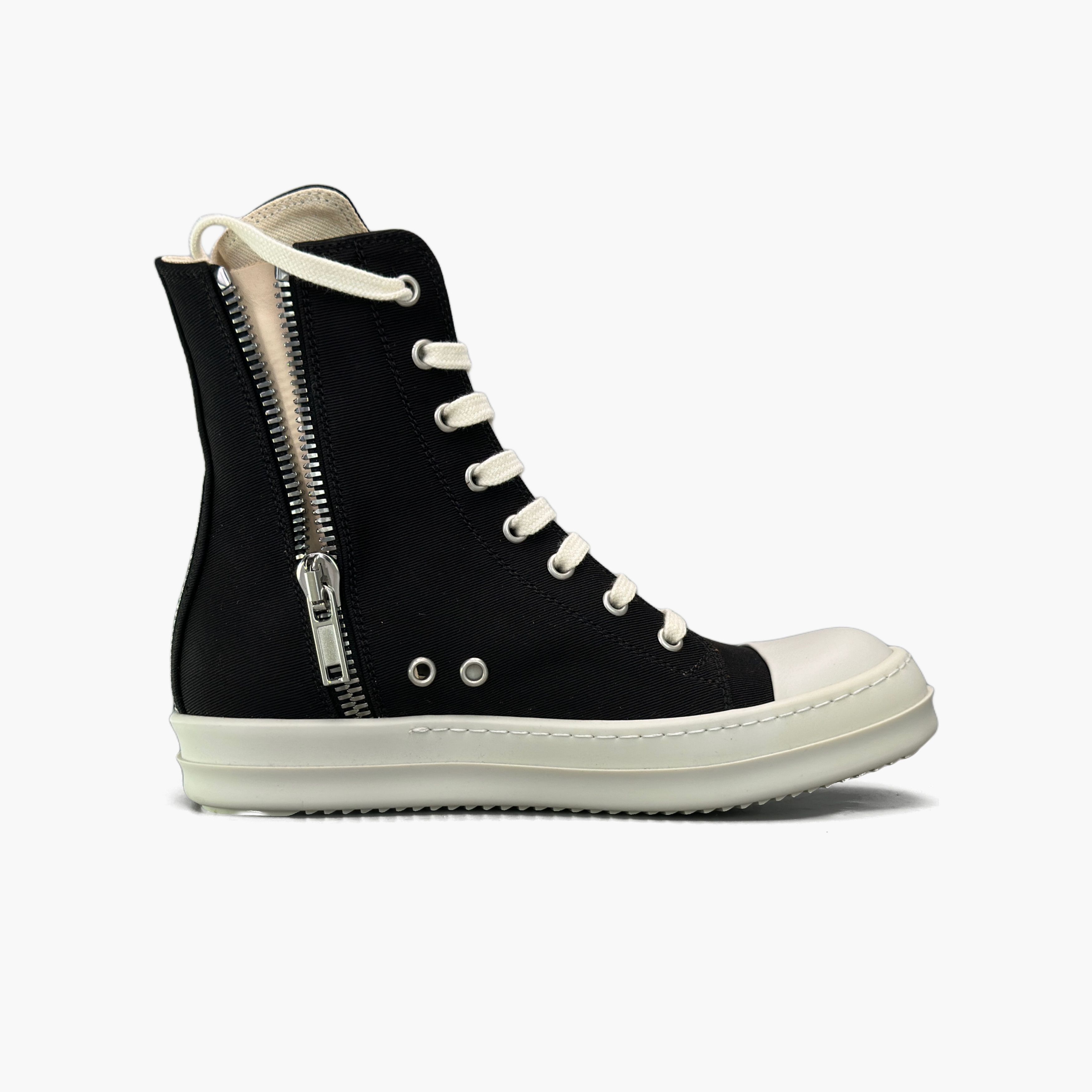 Rick Owens Drkshdw Rick Owens DRKSHDW Side Zip Hi-Top Sneakers Size 36.5 Size US 6.5 / IT 36.5 - 2 Thumbnail