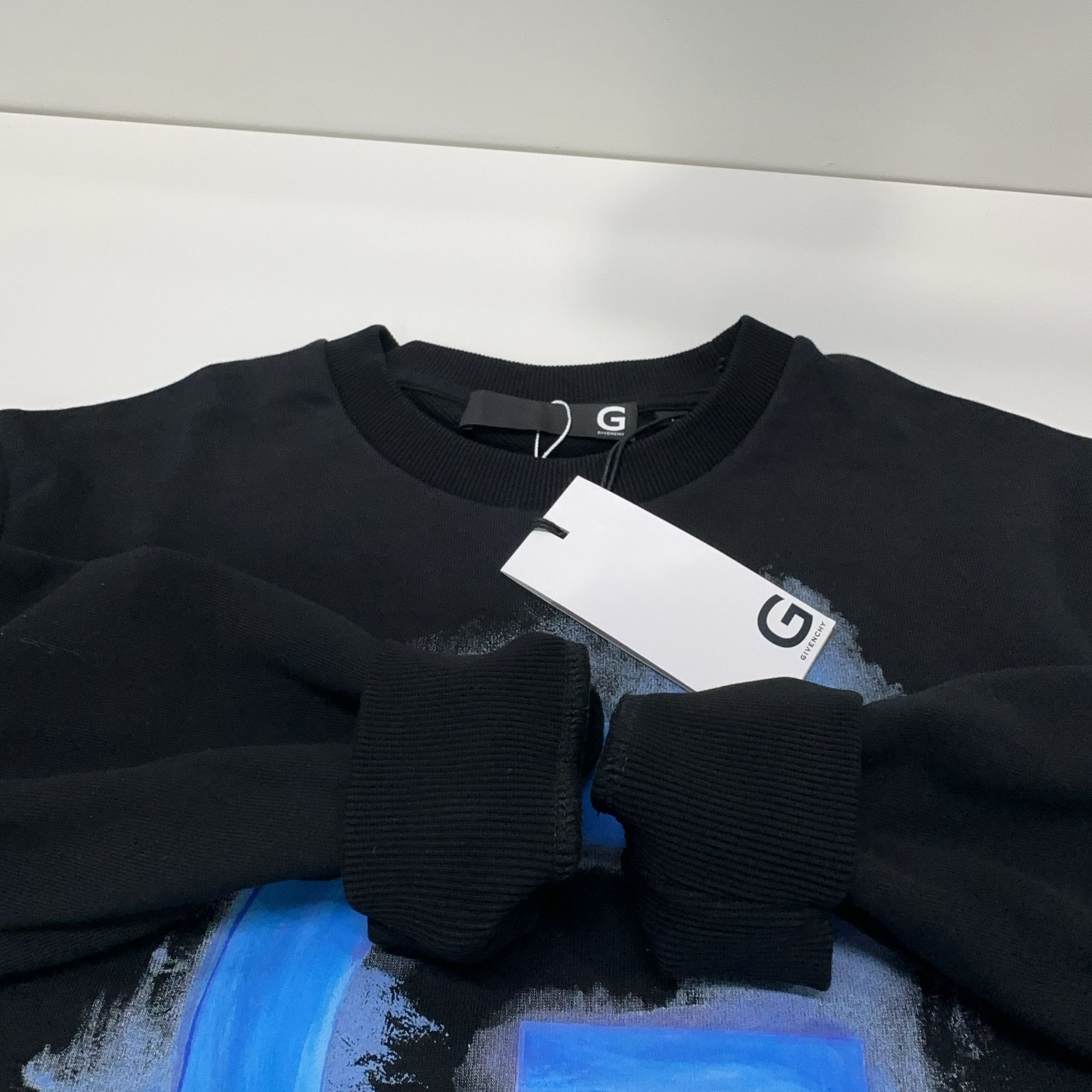 Givenchy Givenchy Brush Logo Sweatshirt Black M Size US M / EU 48-50 / 2 - 8 Thumbnail