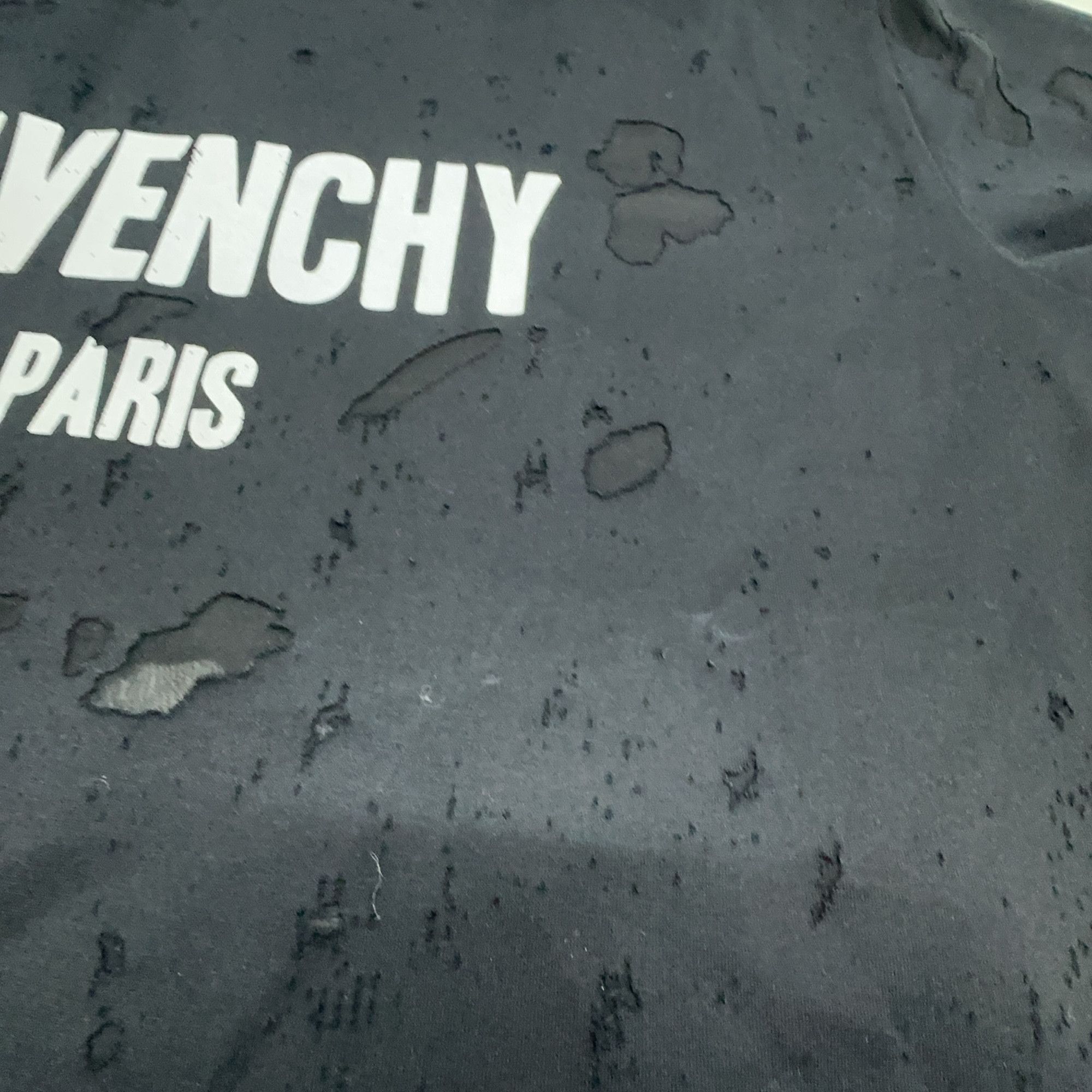 Givenchy Givenchy Distressed Logo T-Shirt XS Size US XS / EU 42 / 0 - 7 Thumbnail