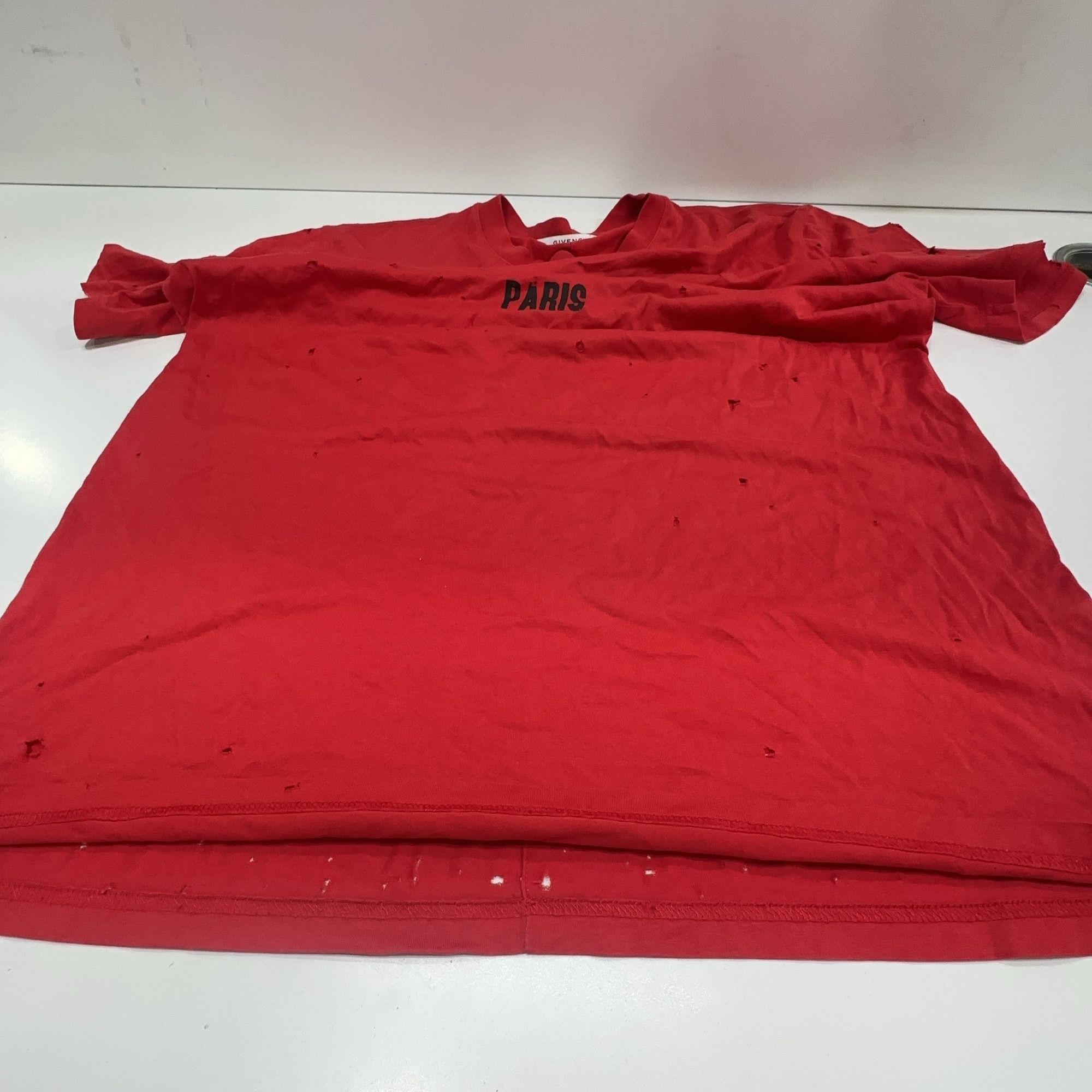 Givenchy Givenchy Distressed Logo T-Shirt Size XS Size US XS / EU 42 / 0 - 7 Thumbnail