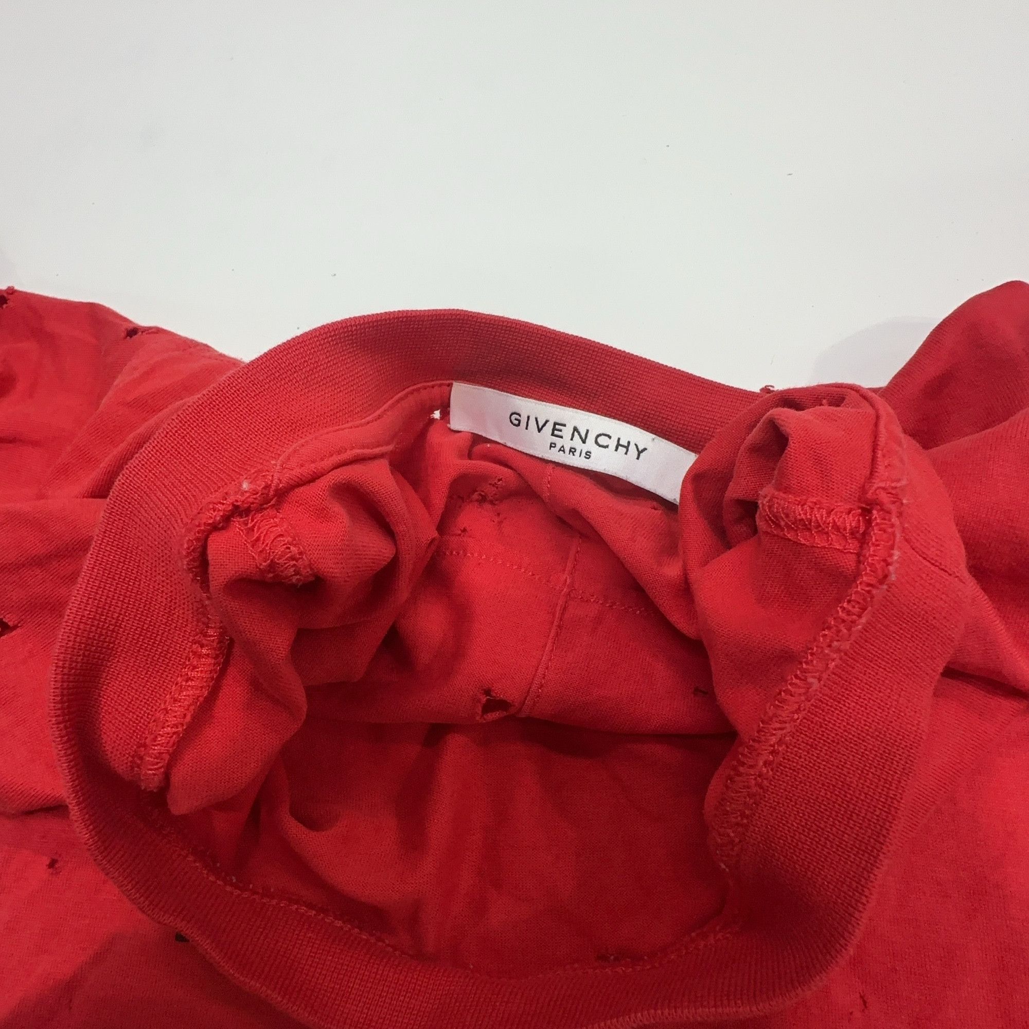 Givenchy Givenchy Distressed Logo T-Shirt Size XS Size US XS / EU 42 / 0 - 5 Thumbnail
