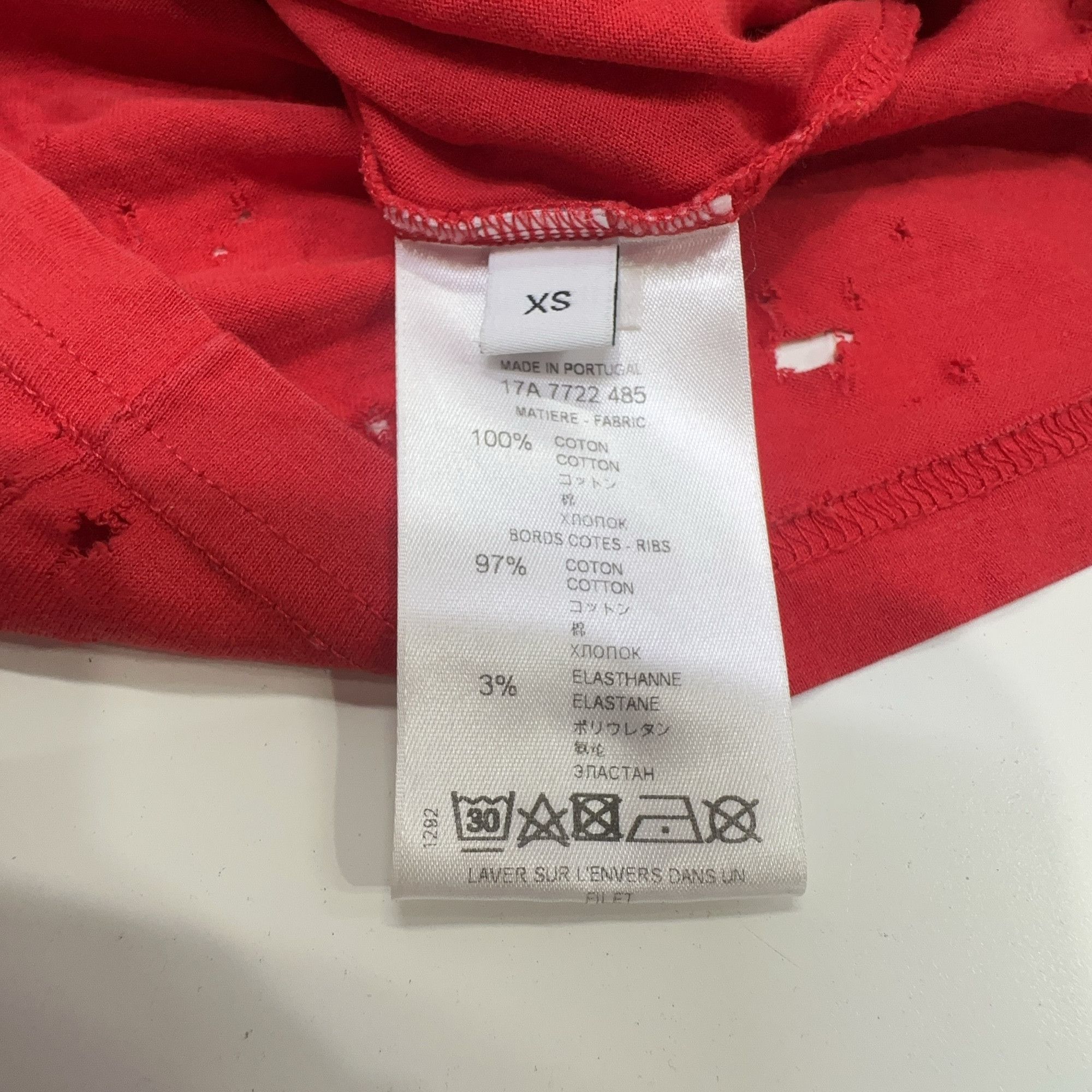 Givenchy Givenchy Distressed Logo T-Shirt Size XS Size US XS / EU 42 / 0 - 4 Thumbnail