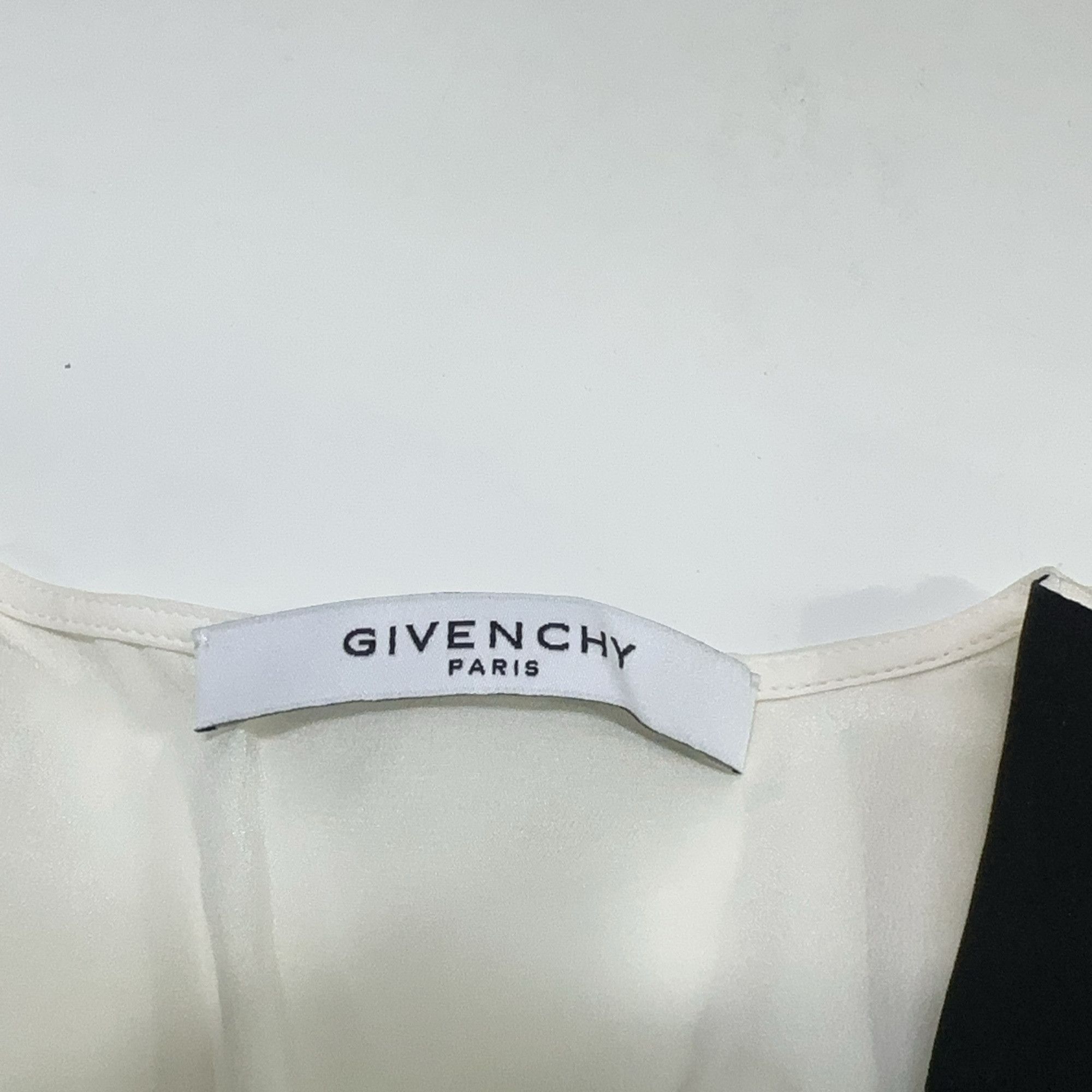 Givenchy Givenchy Contrast Collar Silk Blouse Size 36 Size XS / US 0-2 / IT 36-38 - 3 Thumbnail