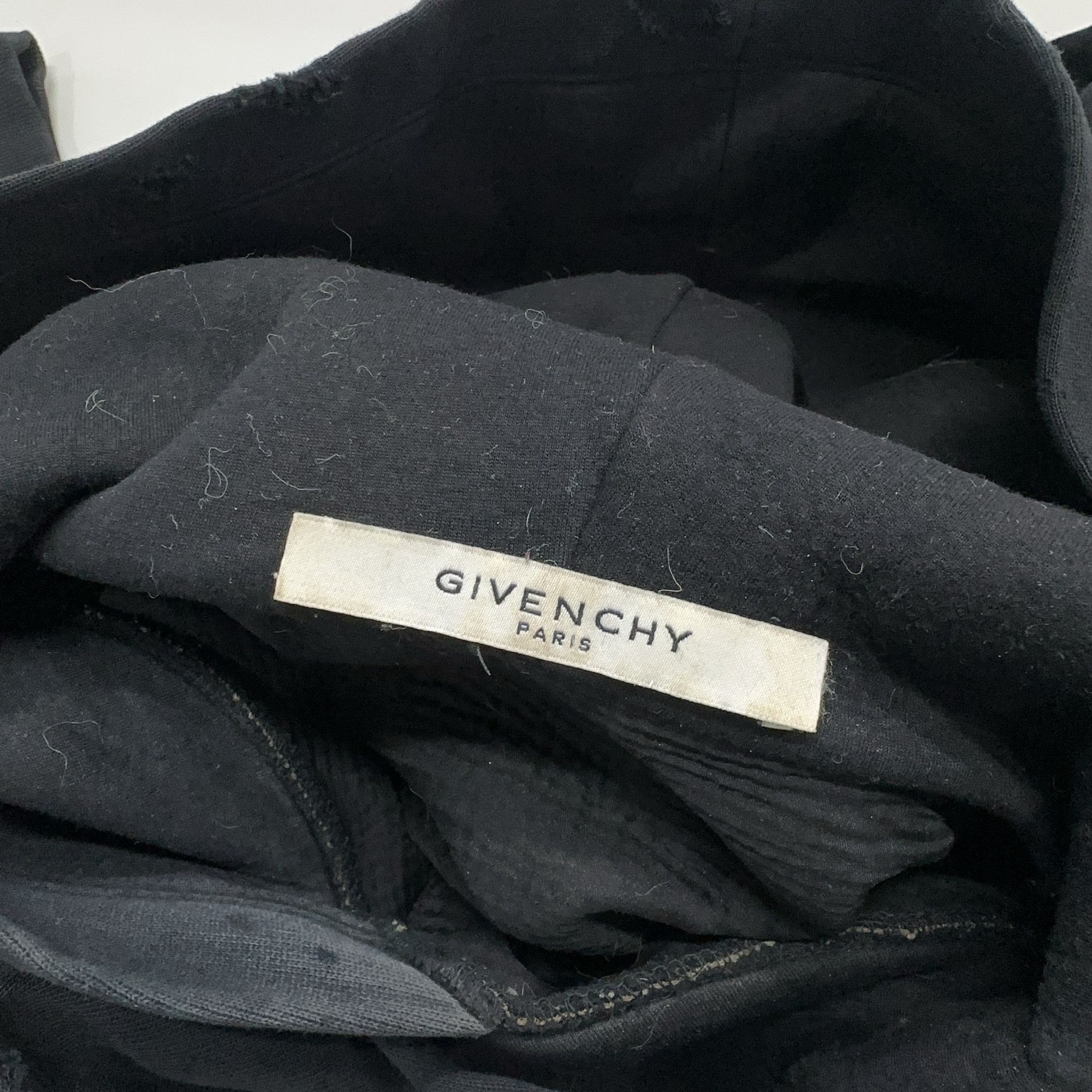 Givenchy Givenchy Distressed Logo Hoodie Size S Size US S / EU 44-46 / 1 - 5 Thumbnail