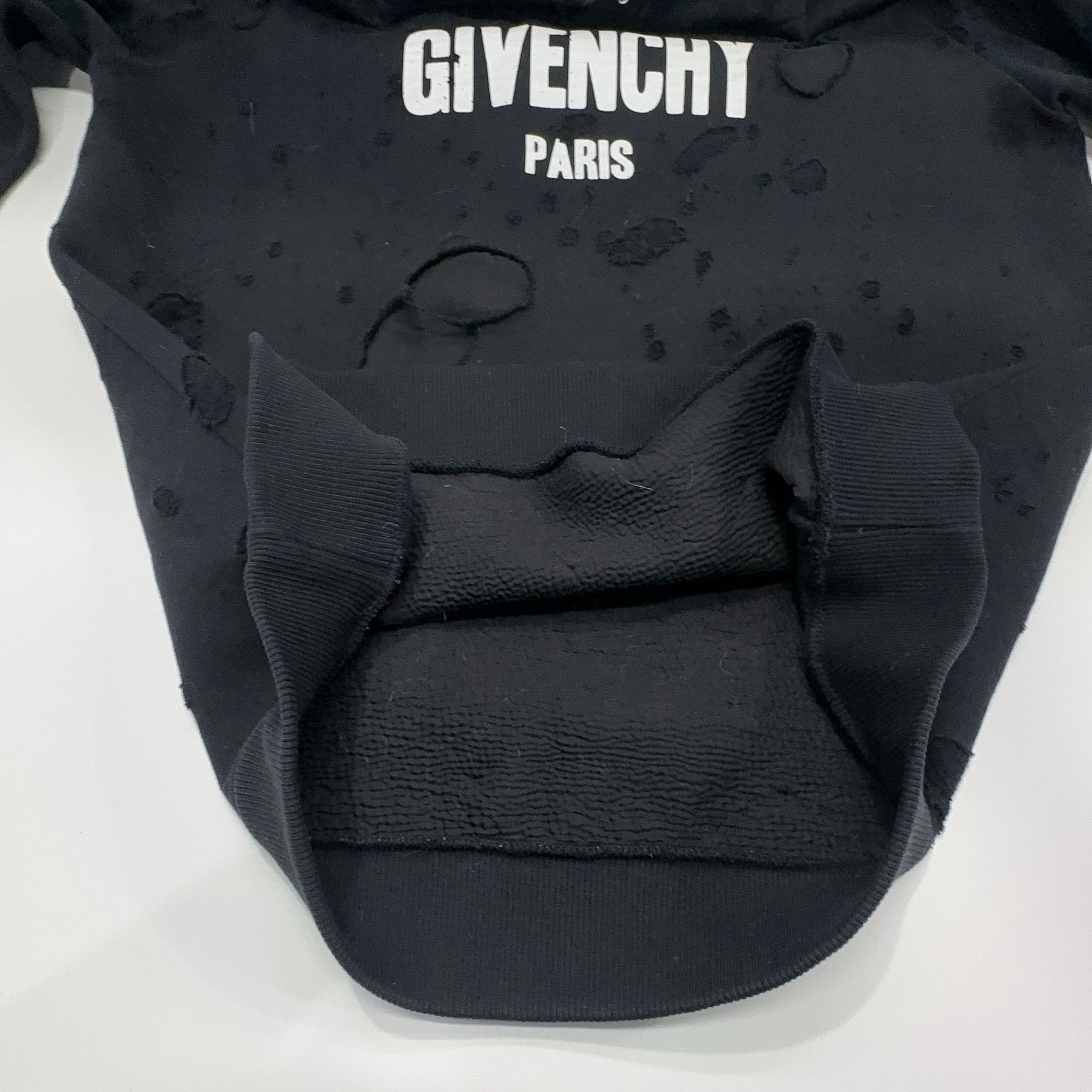 Givenchy Givenchy Distressed Logo Hoodie Size S Size US S / EU 44-46 / 1 - 10 Thumbnail