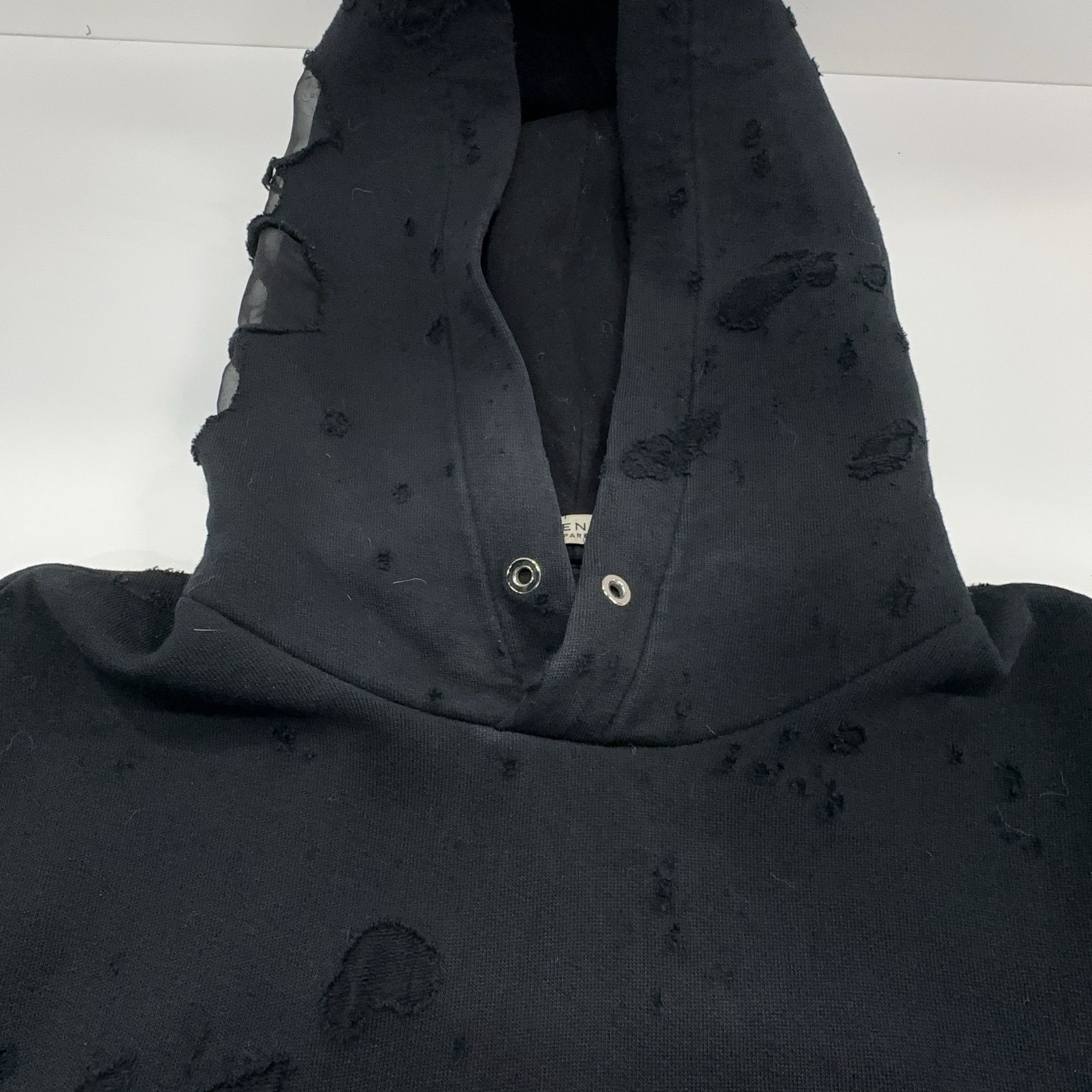 Givenchy Givenchy Distressed Logo Hoodie Size S Size US S / EU 44-46 / 1 - 7 Thumbnail