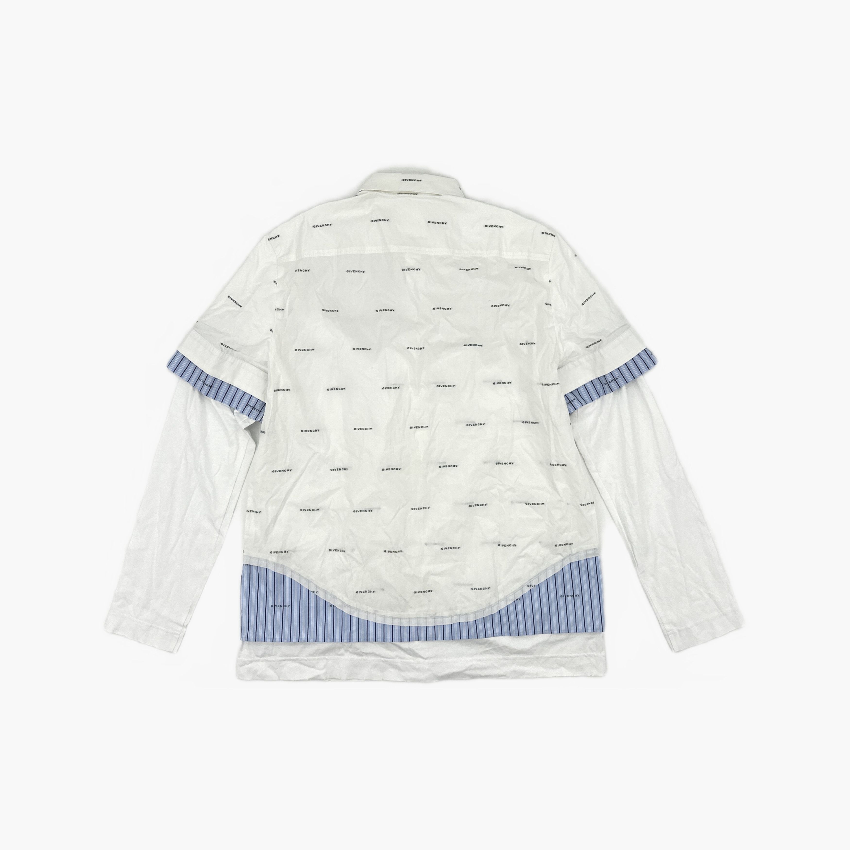Givenchy Givenchy Logo Print Shirt Size M Size US XXS / EU 40 - 2 Thumbnail